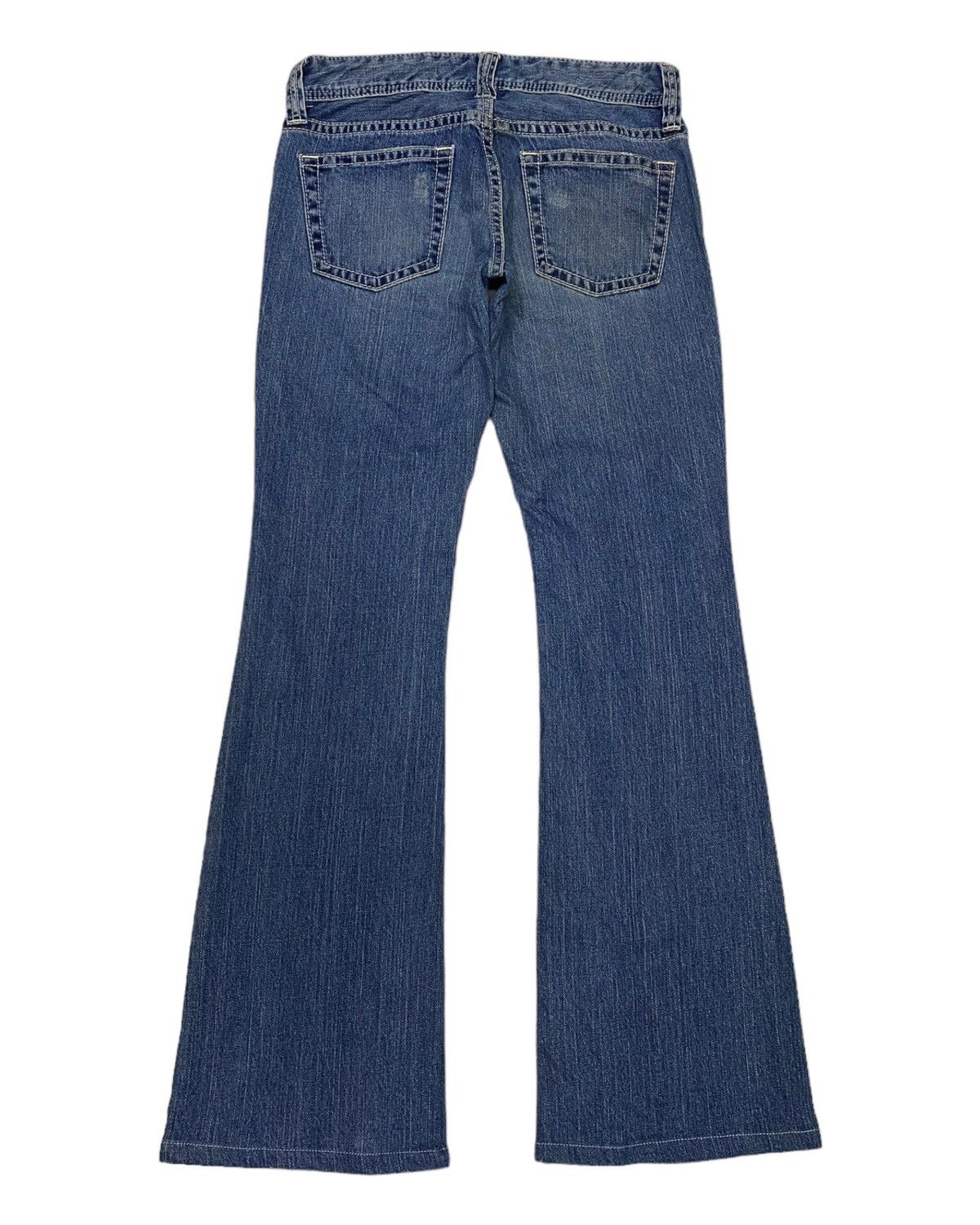Undercover VINTAGE UNIQLO JAPAN LOW RISE FLARE DISTRESSED DENIM JEANS Size US 29 - 2 Thumbnail