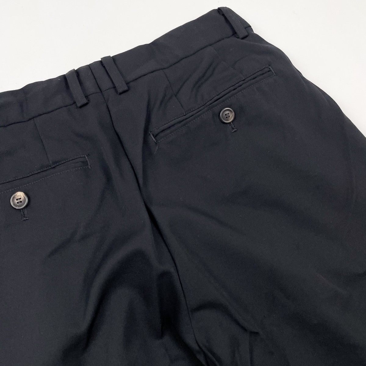 Issey Miyake Pleated Japanese Smart Trousers Black Size US 29 - 6 Thumbnail