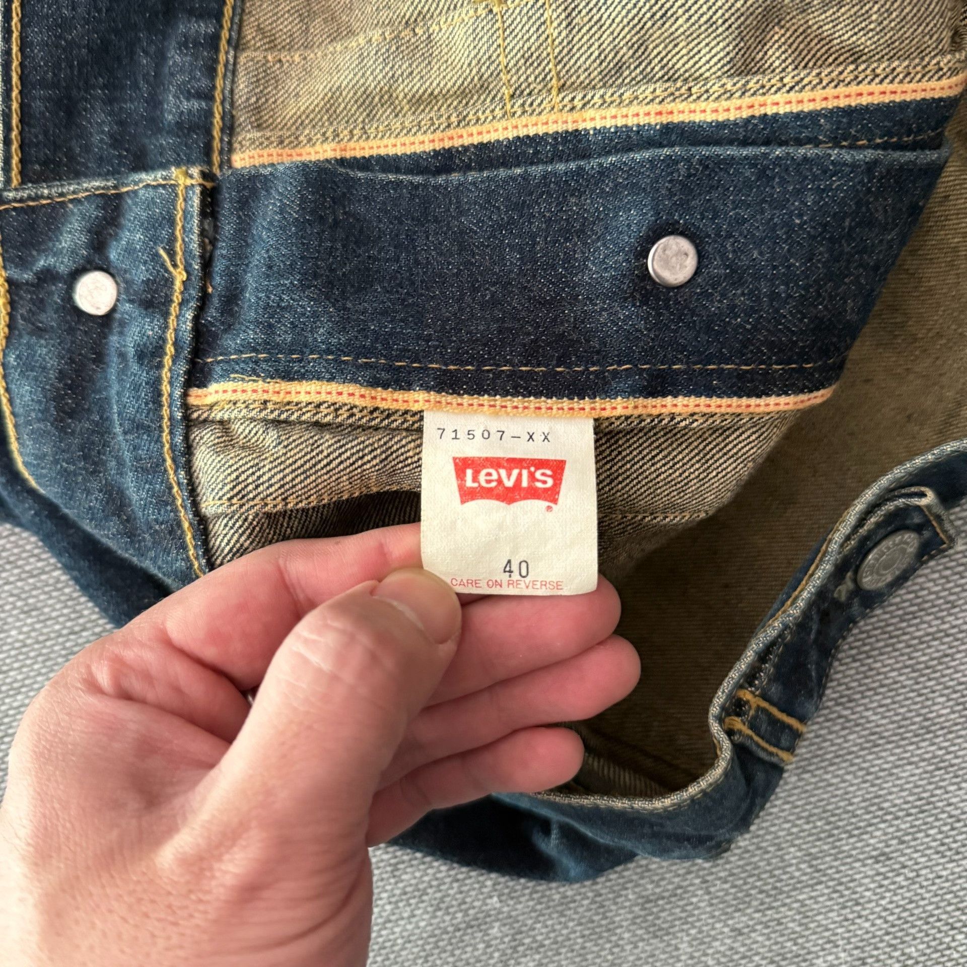 Levi's Vintage Clothing Levi's LVC 507XX J02 Denim Jacket Size US XXS / EU 40 - 8 Thumbnail