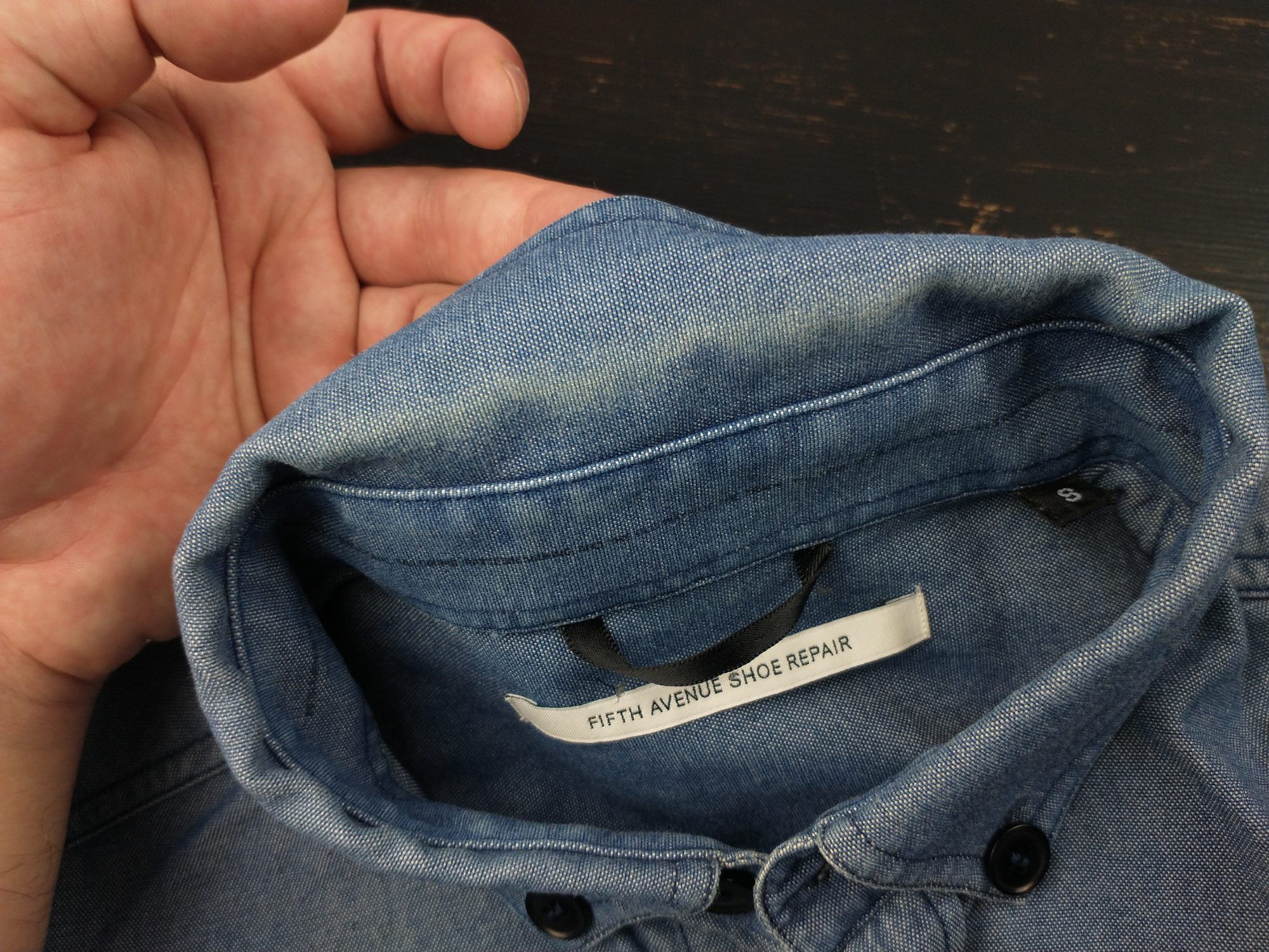 V AVE SHOE REPAIR Fifth Avenue Shoe Repair Shirt Blue Size S Size US S / EU 44-46 / 1 - 8 Thumbnail