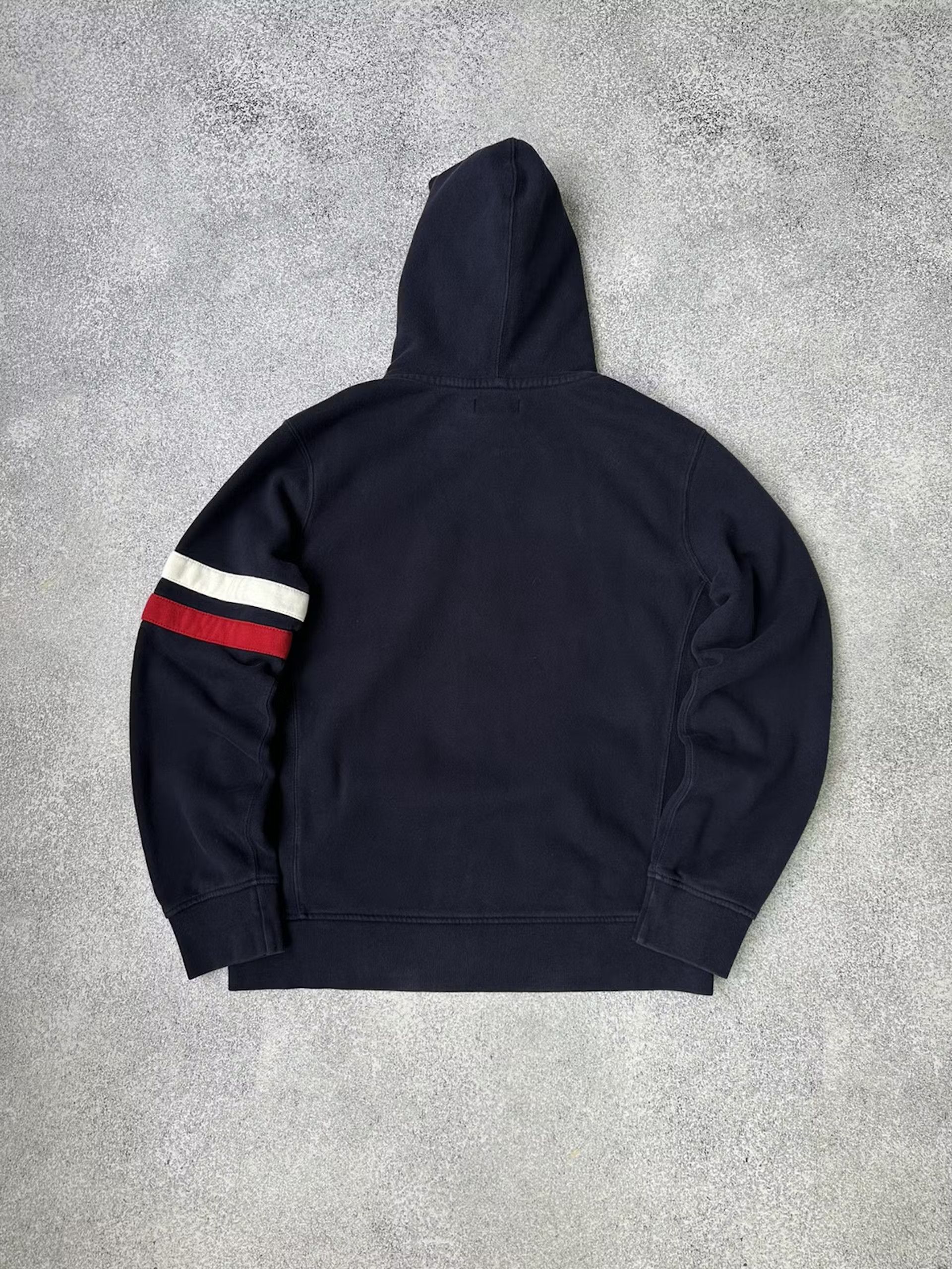 Polo Ralph Lauren × Ralph Lauren × Vintage Vintage Polo Ralph Lauren Big Logo Navy Heavy Zip Hoodie Size US XL / EU 56 / 4 - 2 Thumbnail
