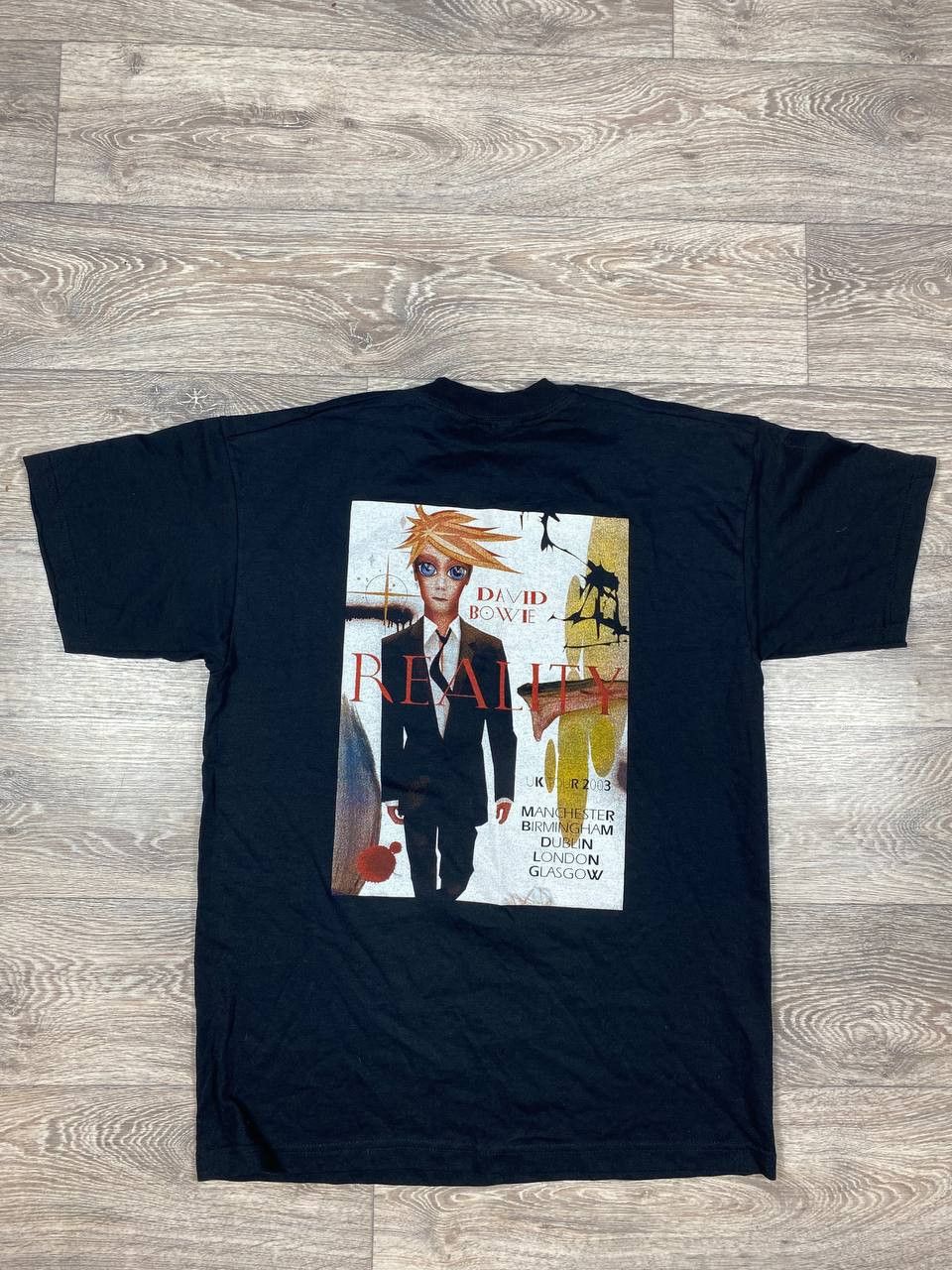 Band Tees × Vintage 2003 David Bowie Tour T Shirt - XL Rock Band Promo Merch Y2K Size US L / EU 52-54 / 3 - 4 Thumbnail