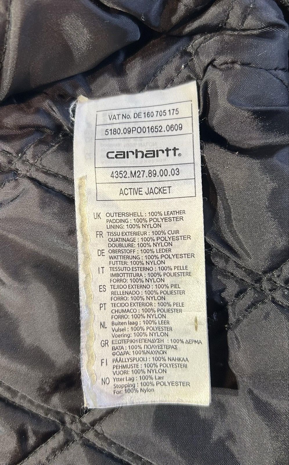 Carhartt Leather Carhartt VERY RARE balenciaga opium style jacket Size US S / EU 44-46 / 1 - 5 Thumbnail