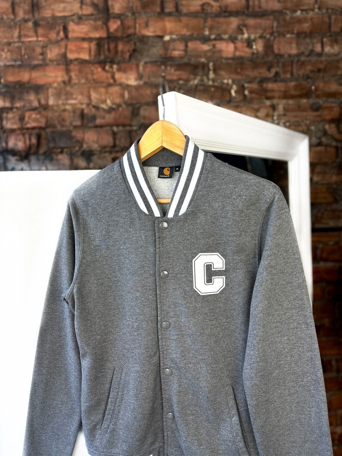 Carhartt Wip Women’s Bomber Jacket Carhartt Wip Baseball Gray Size: M Size M / US 6-8 / IT 42-44 - 2 Thumbnail