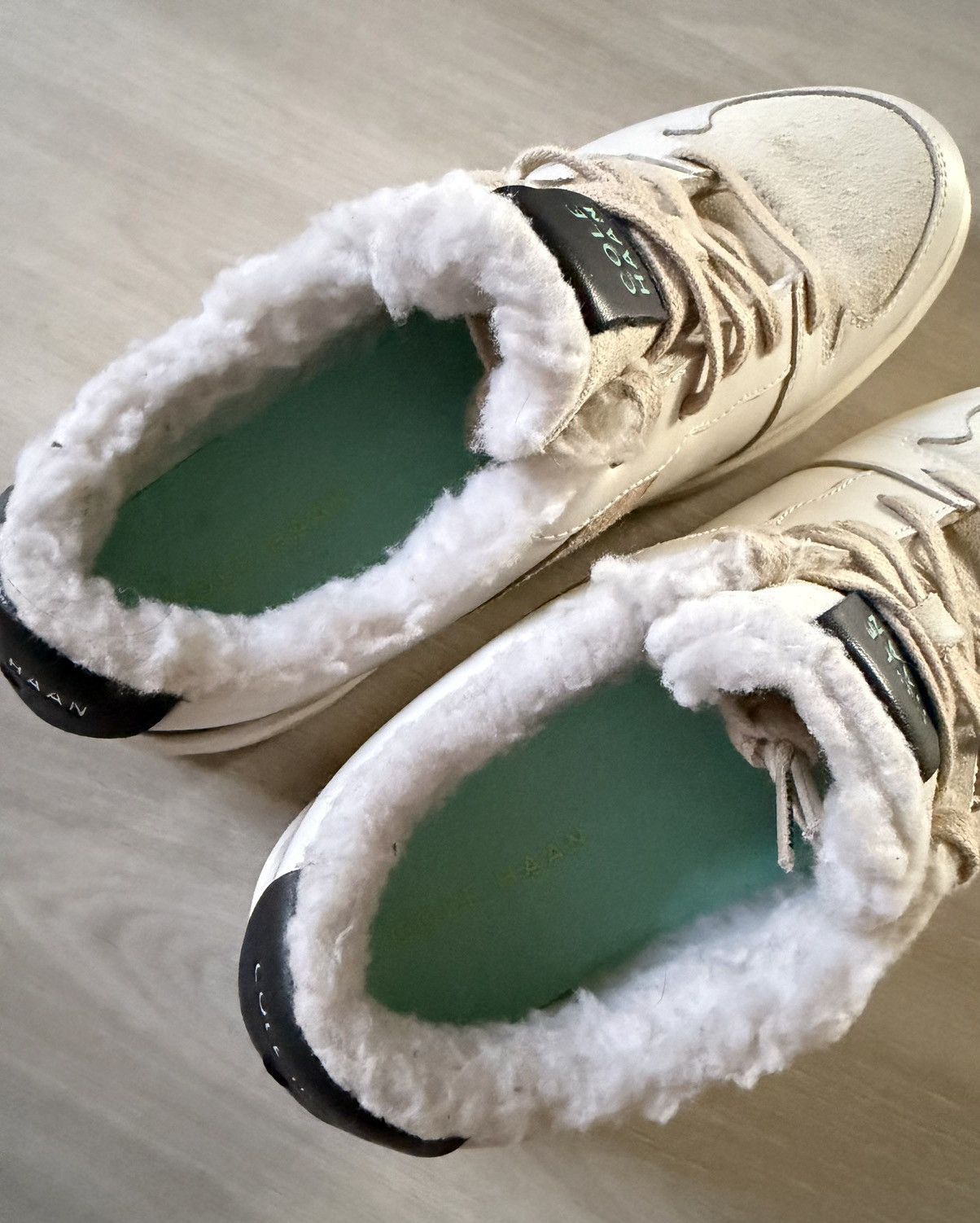 Cole Haan Crosscourt Sneaker White Fury Trim sz 6.5 New