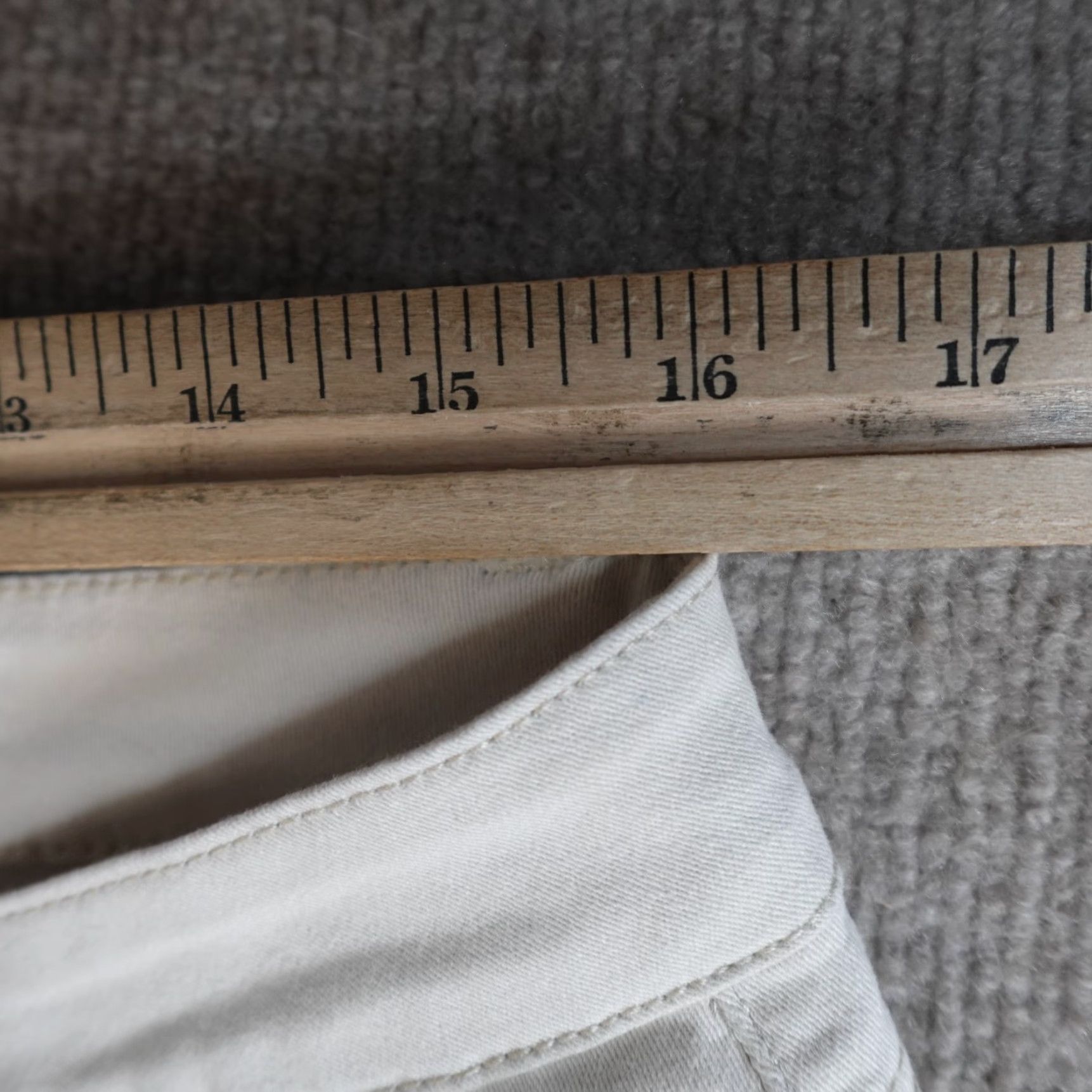 Vintage Barbell Apparel Pants 32 x 29 Beige Chino Stretch 5-Pocket Slim Fit Size US 32 / EU 48 - 3 Thumbnail