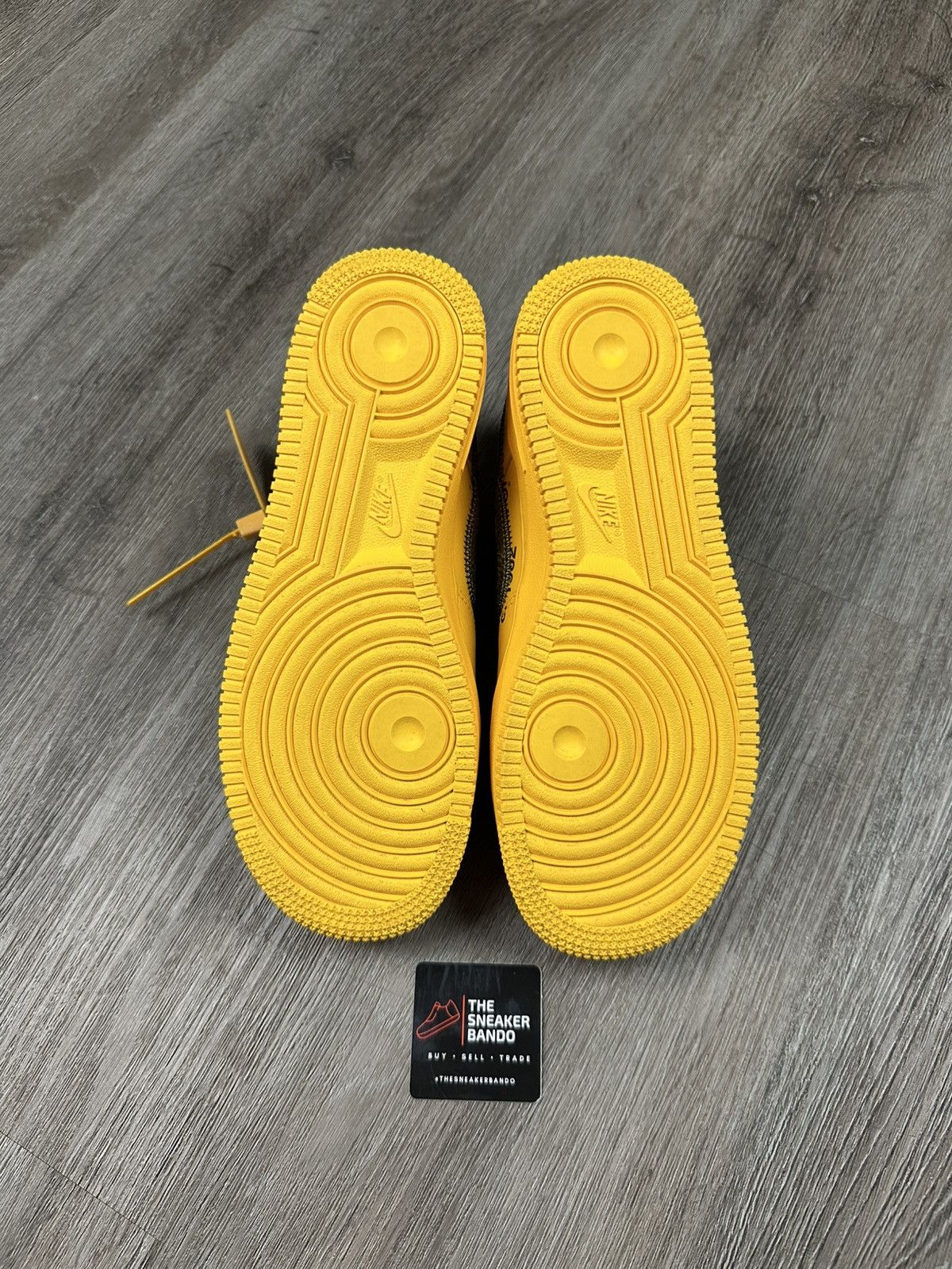 Nike × Off-White Nike Air Force 1 Low Off-White ICA University Gold Lemonade Size US 5.5 / EU 38 - 6 Thumbnail