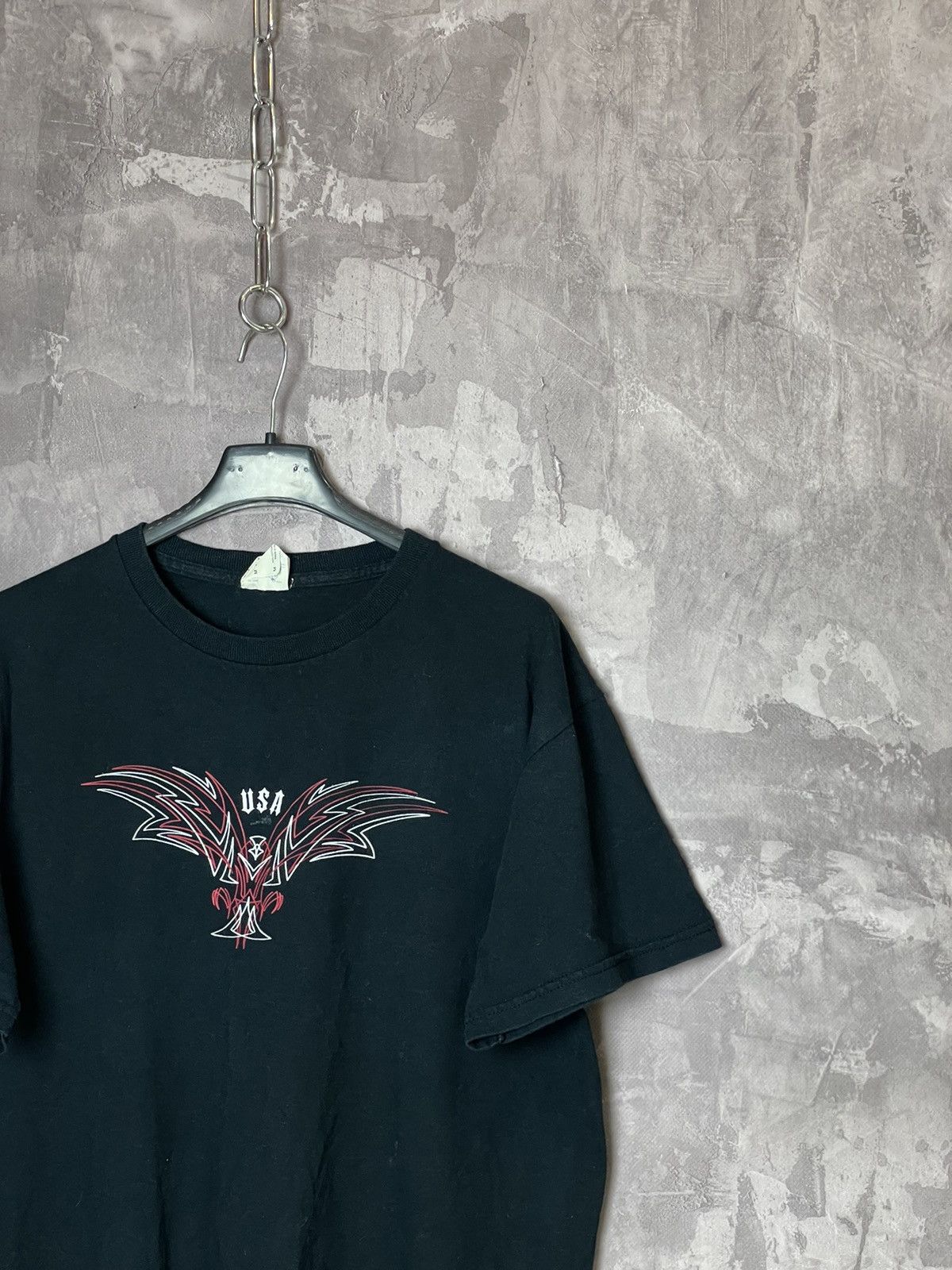 Vintage Vintage Y2k 00s Tribal Rave Black Rock Metal Tshirt Size US M / EU 48-50 / 2 - 3 Thumbnail