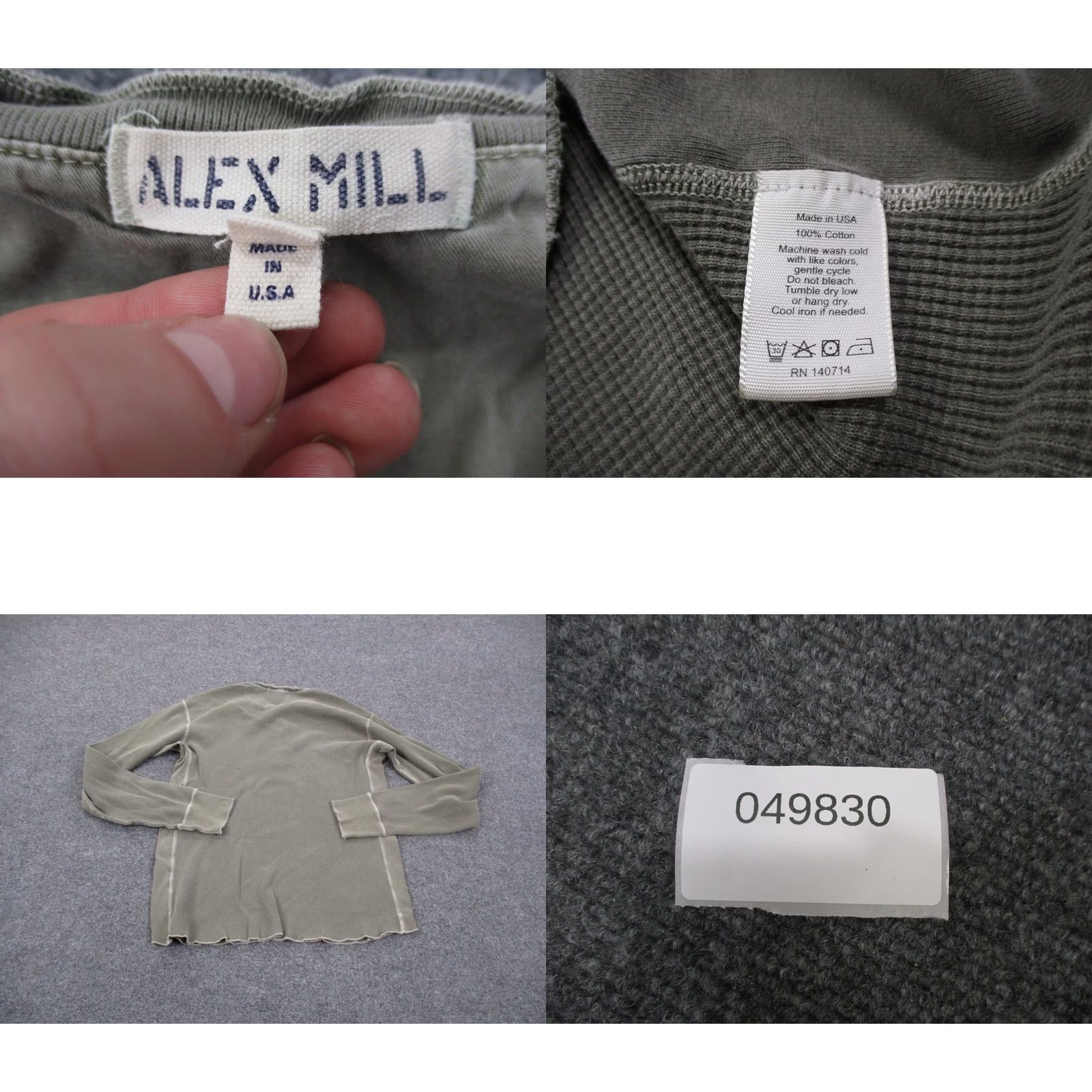 Alex Mill Alex Mill Shirt Mens M Green Henley Thermal Knit Pullover Casual Sweater Size US M / EU 48-50 / 2 - 8 Thumbnail