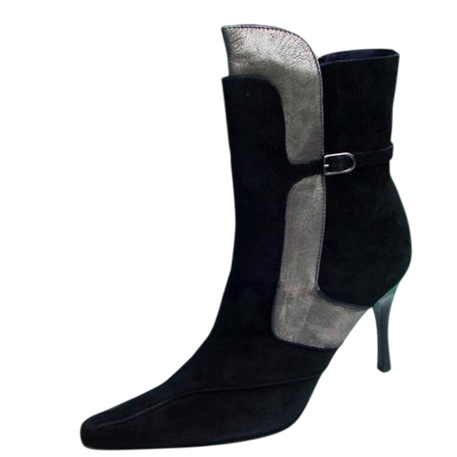 Donald Pliner Donald Pliner Black Suede Leather Metallic Boot $595 NWT Size US 11 / IT 41 - 7 Thumbnail