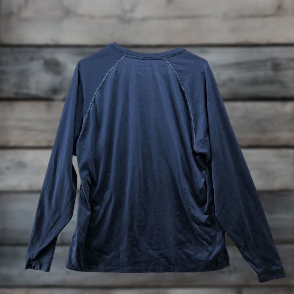 Adidas Adidas Long Sleeve T Shirt Mens M Blue Climalite Performance Crewneck Size US M / EU 48-50 / 2 - 1 Thumbnail
