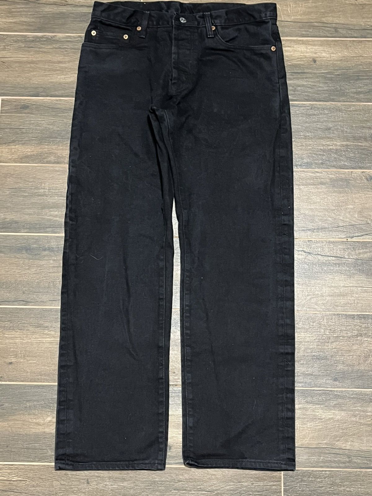 Levi's × Vintage Vintage 90s Levis 501 Jeans Faded Black made in usa Size US 34 / EU 50 - 1 Thumbnail