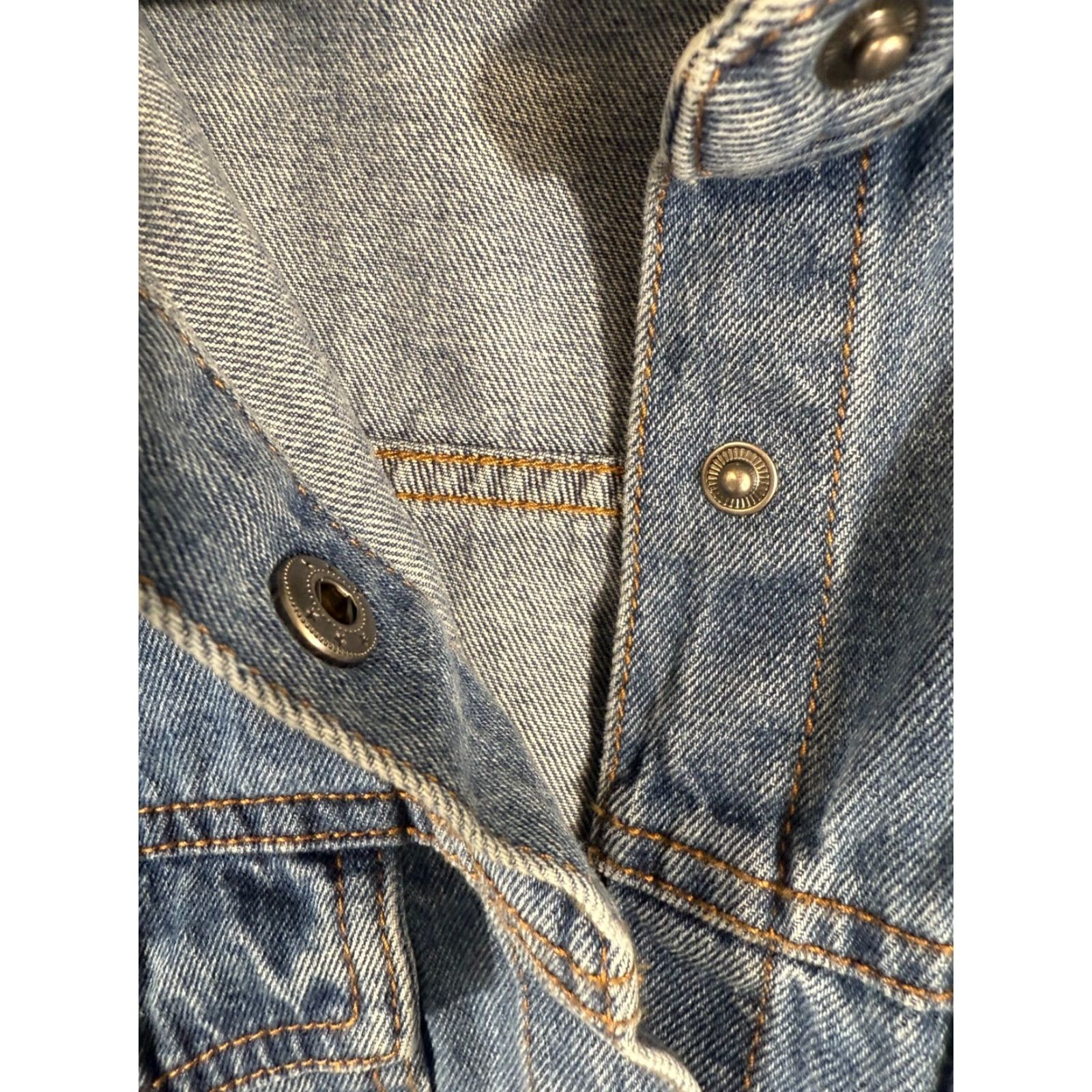 Express Express Denim Jacket Womens 2XL Blue Snap Front Pockets Long Sleeve NWT Size XXL / US 16-18 / IT 52-54 - 5 Thumbnail