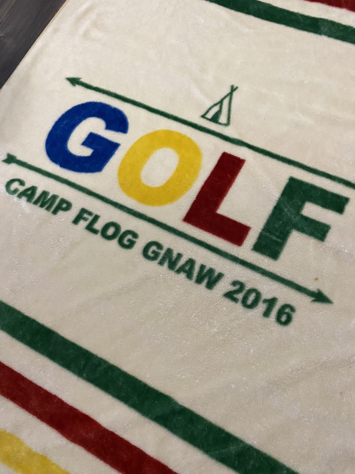 Golf Wang × Odd Future × Tyler The Creator Golf Wang Camp Flog Gnaw Blanket VIP 2016 Concert Size ONE SIZE - 2 Thumbnail