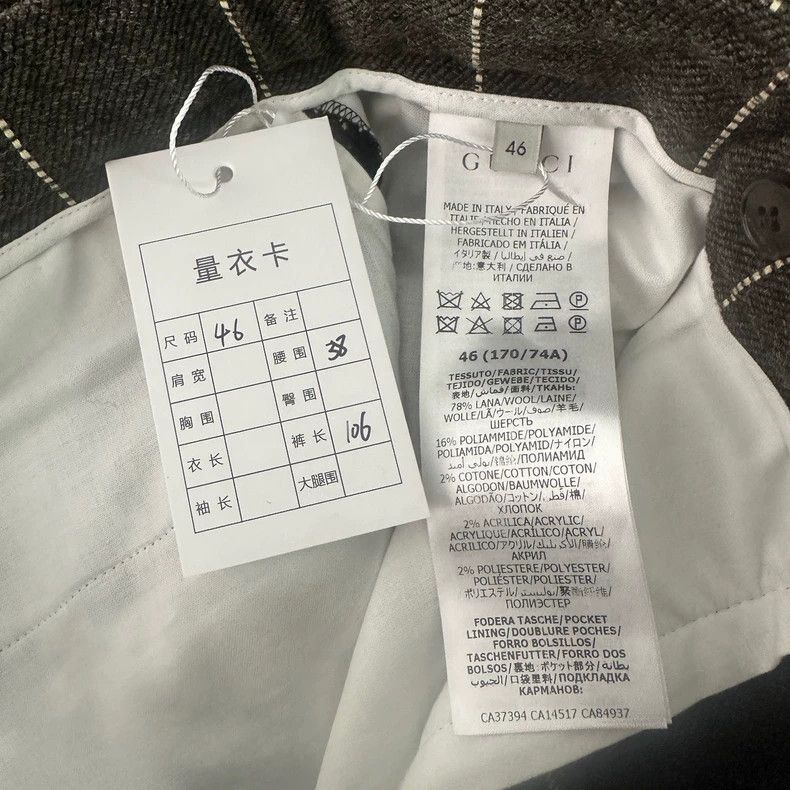 Gucci GucciPlaid pure wool high-order series suit trousers casual Size US 30 / EU 46 - 4 Thumbnail