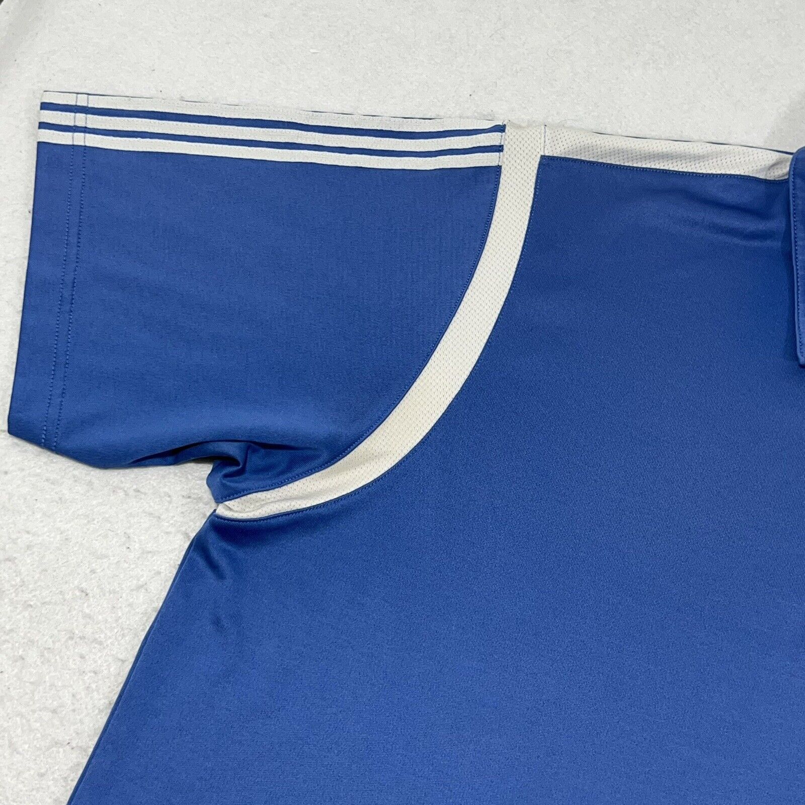 Adidas Adidas Blue Short Sleeve Lightweight Polo Athletic Shirt Size US L / EU 52-54 / 3 - 5 Thumbnail