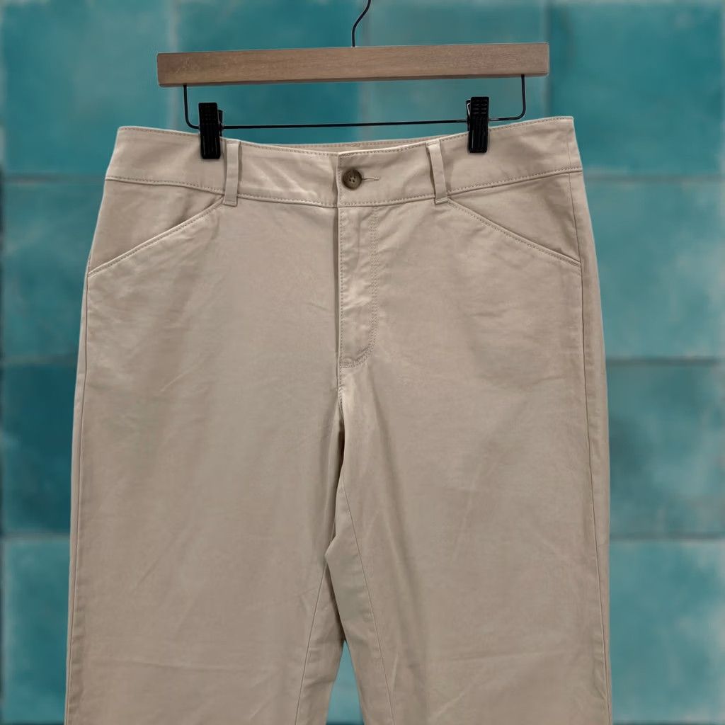 Loft LOFT Outlet Pants Women's 6 Khaki Beige Stretch Straight Leg Casual Preppy Size 28" / US 6 / IT 42 - 1 Thumbnail