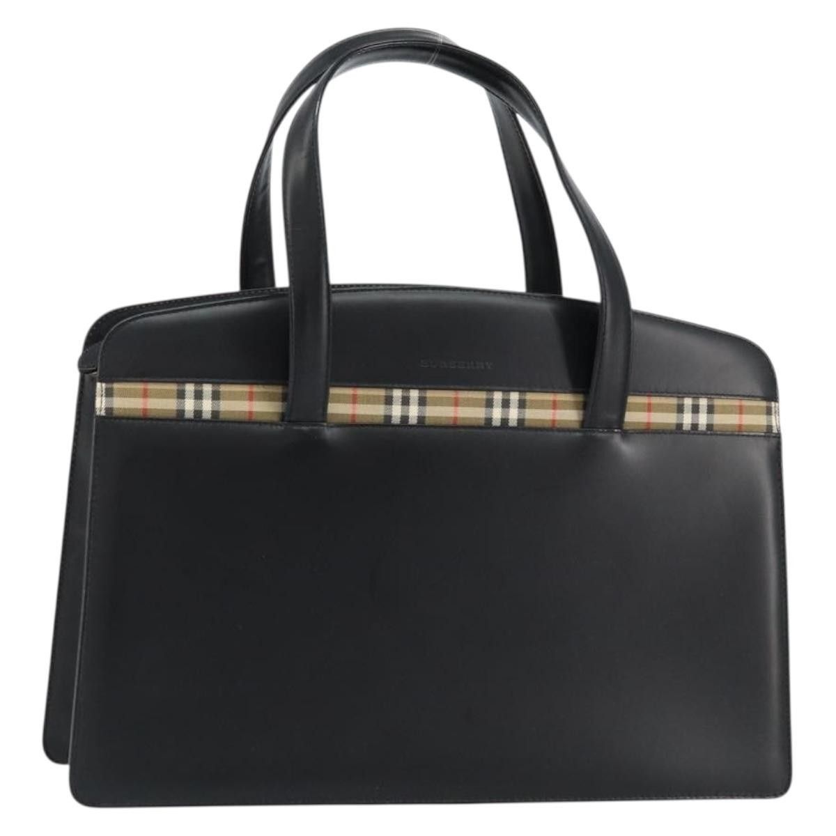 Burberry Burberry Vintage Handbag Leather Size ONE SIZE - 1 Thumbnail