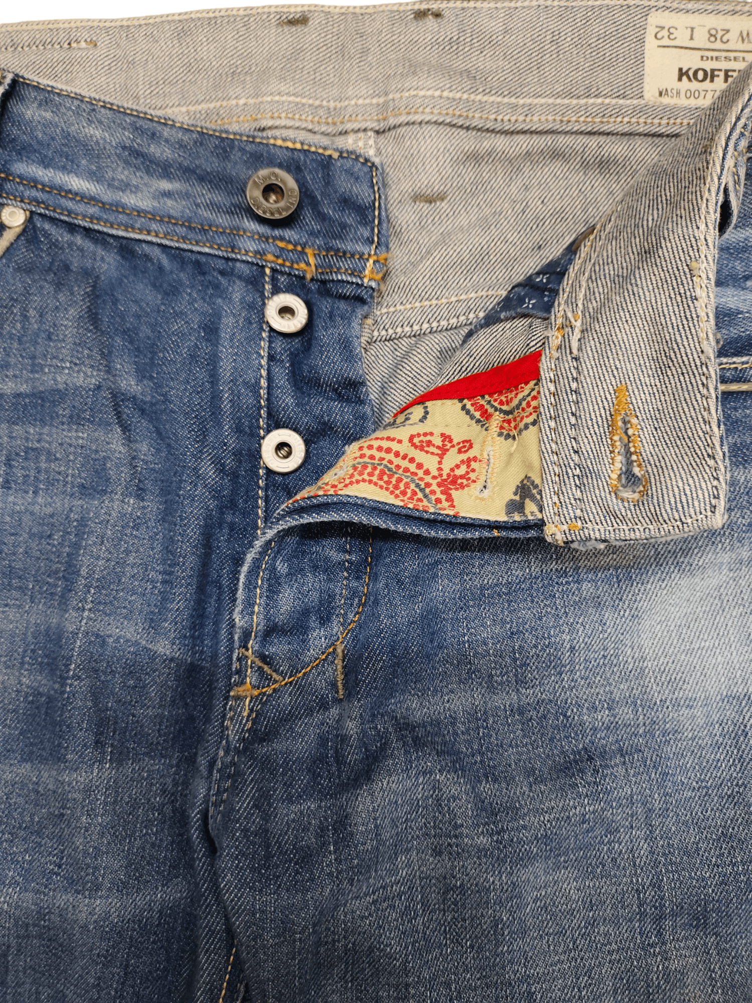 Diesel Flare Jeans Diesel Koffha Denim Jean Boot Cut Y2k Streetwear Size US 29 - 9 Thumbnail
