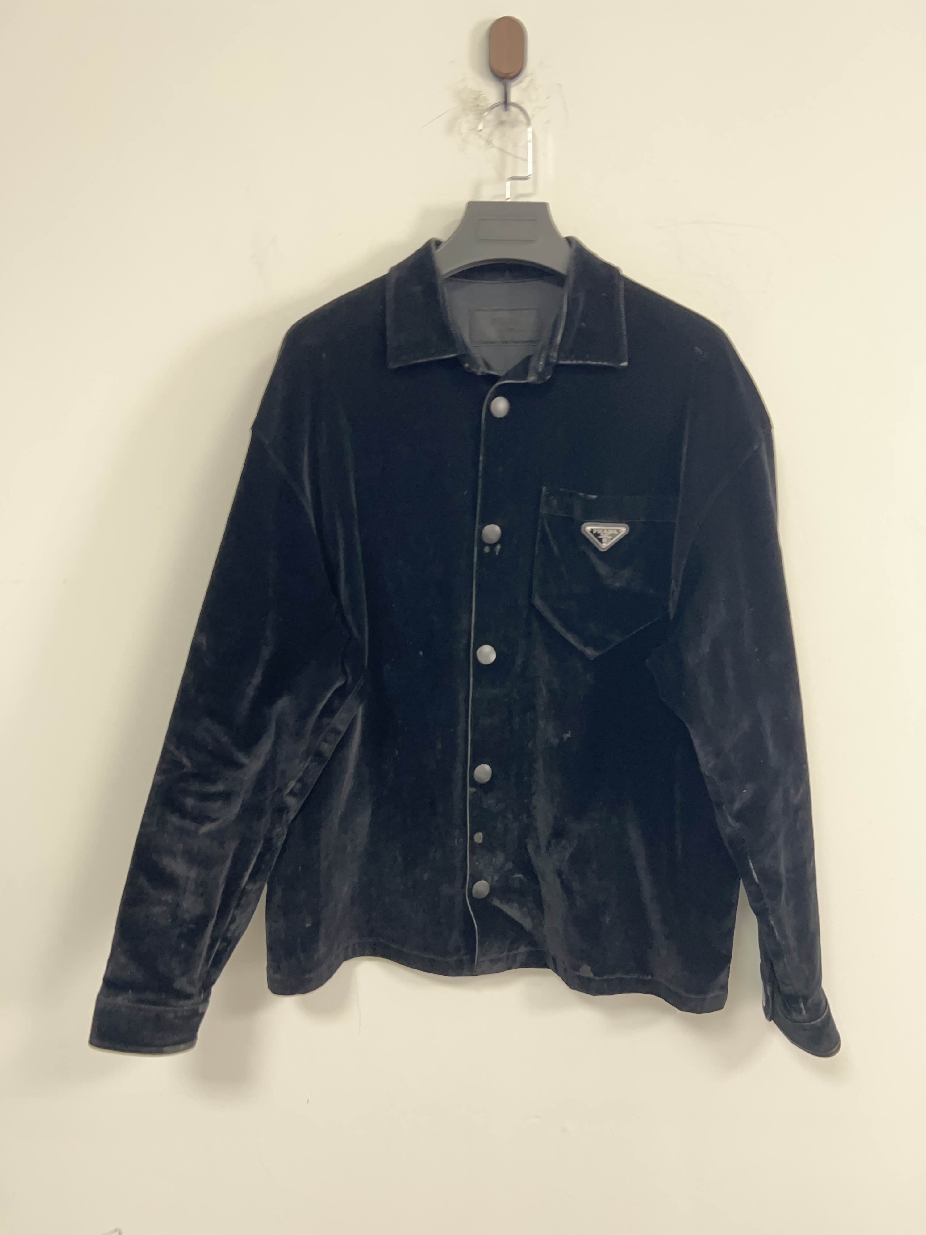 Prada Prada Black Logo Plaque Shirt Size L Size US L / EU 52-54 / 3 - 1 Thumbnail