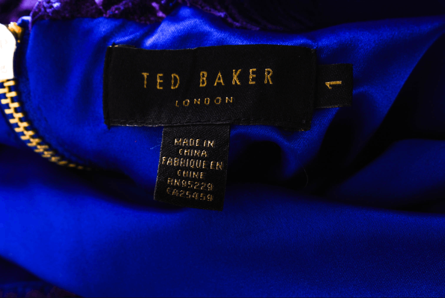 Ted Baker Women's Ted Baker Purple Lace Bodycon Dress Size XS Size XS / US 0-2 / IT 36-38 - 5 Thumbnail