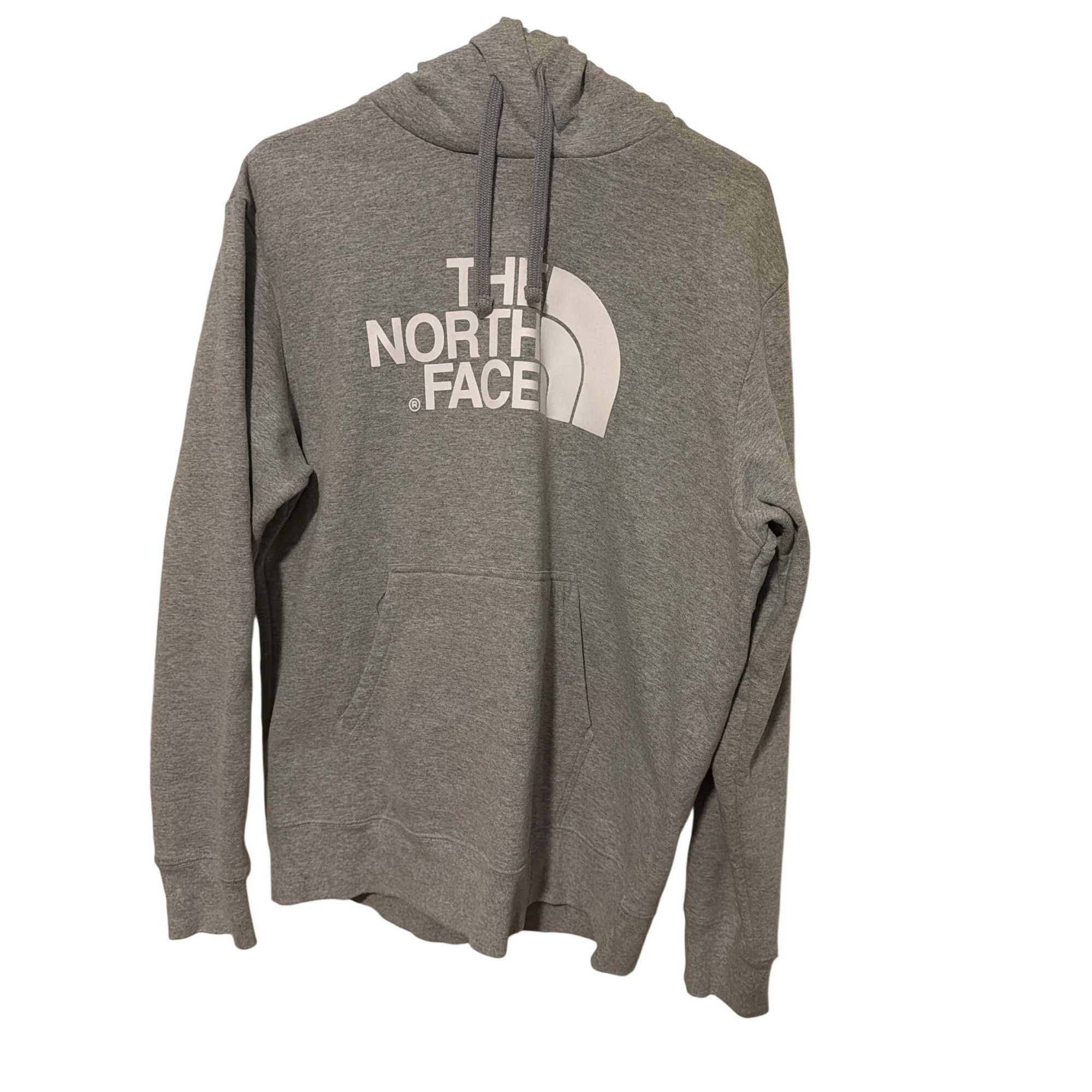 The North Face The North Face Gray Pullover Hoodie Kangaroo Pocket White Fr Size US L / EU 52-54 / 3 - 1 Thumbnail