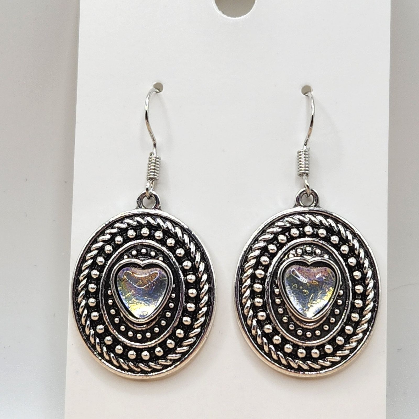 Other Iridescent Boho Medallion Dangle Earrings Size ONE SIZE - 1 Thumbnail