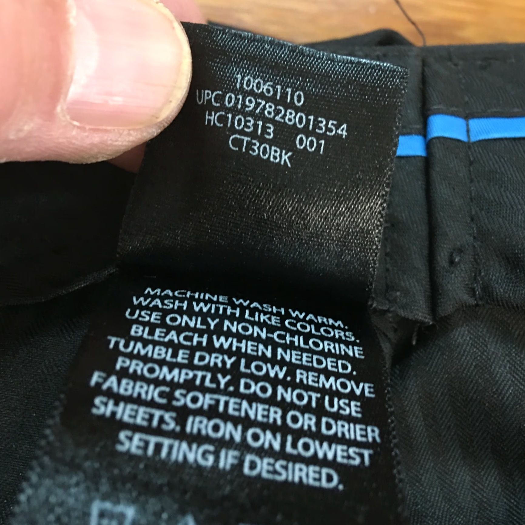 Haggar Haggar Mens Flat Front Straight Casual Black Trouser Dress Pants 36X29 Size US 38 / EU 54 - 5 Thumbnail