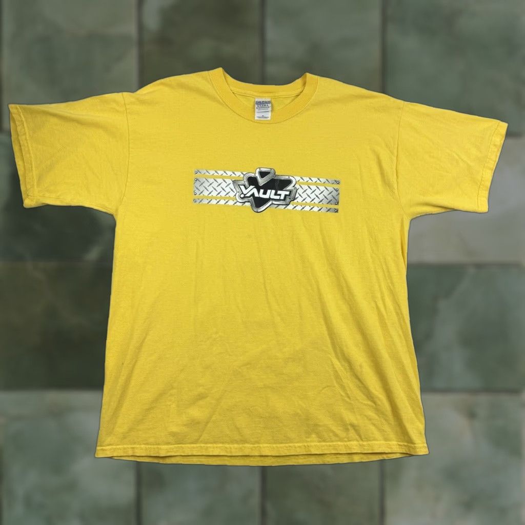 Gildan VINTAGE Gildan T-Shirt Men XL Yellow Energy Drink Promo Grunge Y2K 2000s Size US XL / EU 56 / 4 - 1 Thumbnail