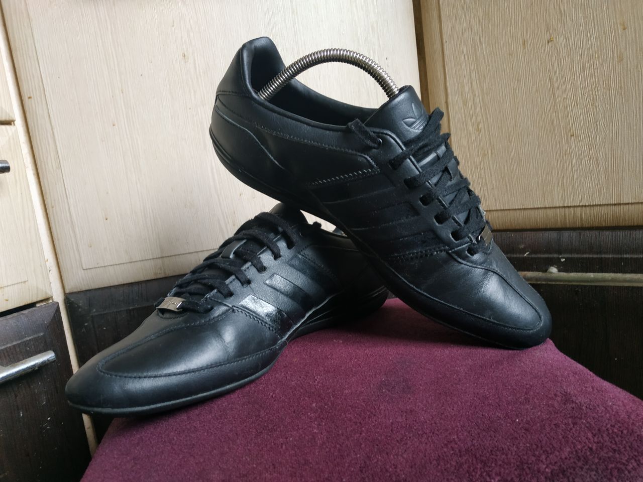 Adidas Adidas x Porsche Design Typ 64 Black Leather Sneakers Size US 9.5 / EU 42-43 - 3 Thumbnail