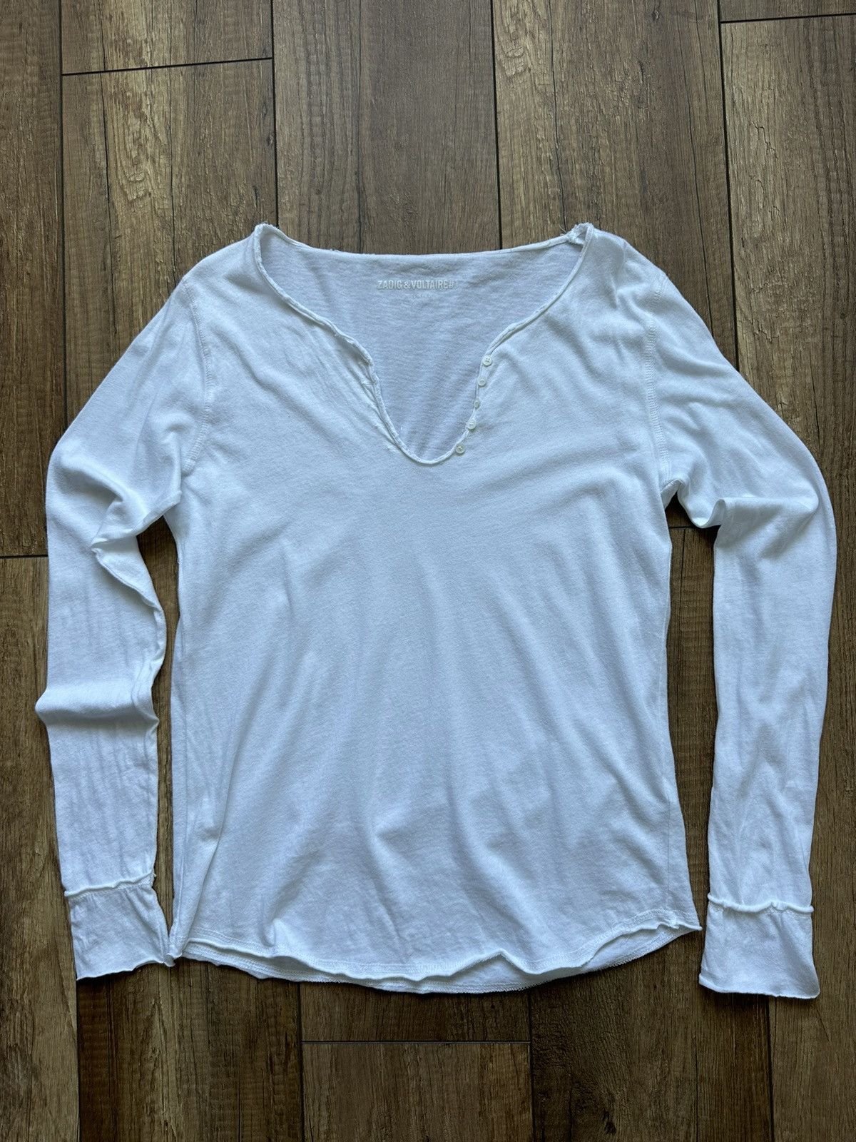 Zadig & Voltaire Zadig&Voltaire 1 White Long Sleeve size M Size M / US 6-8 / IT 42-44 - 1 Thumbnail