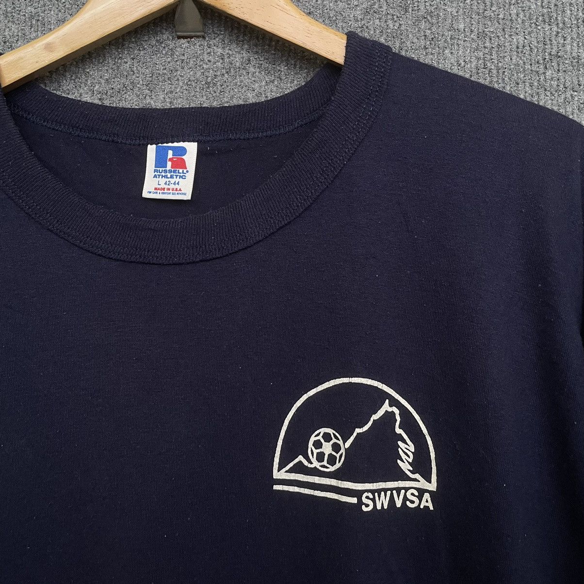 Russell Athletic × Vintage Vintage 1980s Russell Athletics x SWVSA Coach T Shirt Size US L / EU 52-54 / 3 - 2 Thumbnail