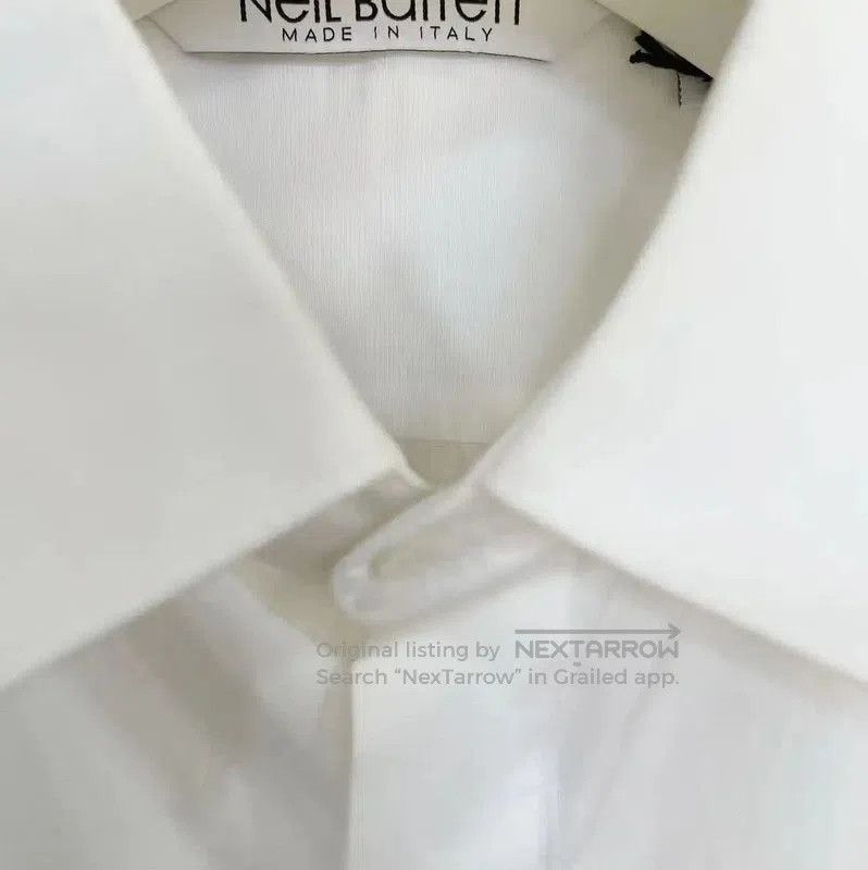 Neil Barrett Neil Barrett Men's Long Sleeve Shirt in White . Size US L / EU 52-54 / 3 - 4 Thumbnail