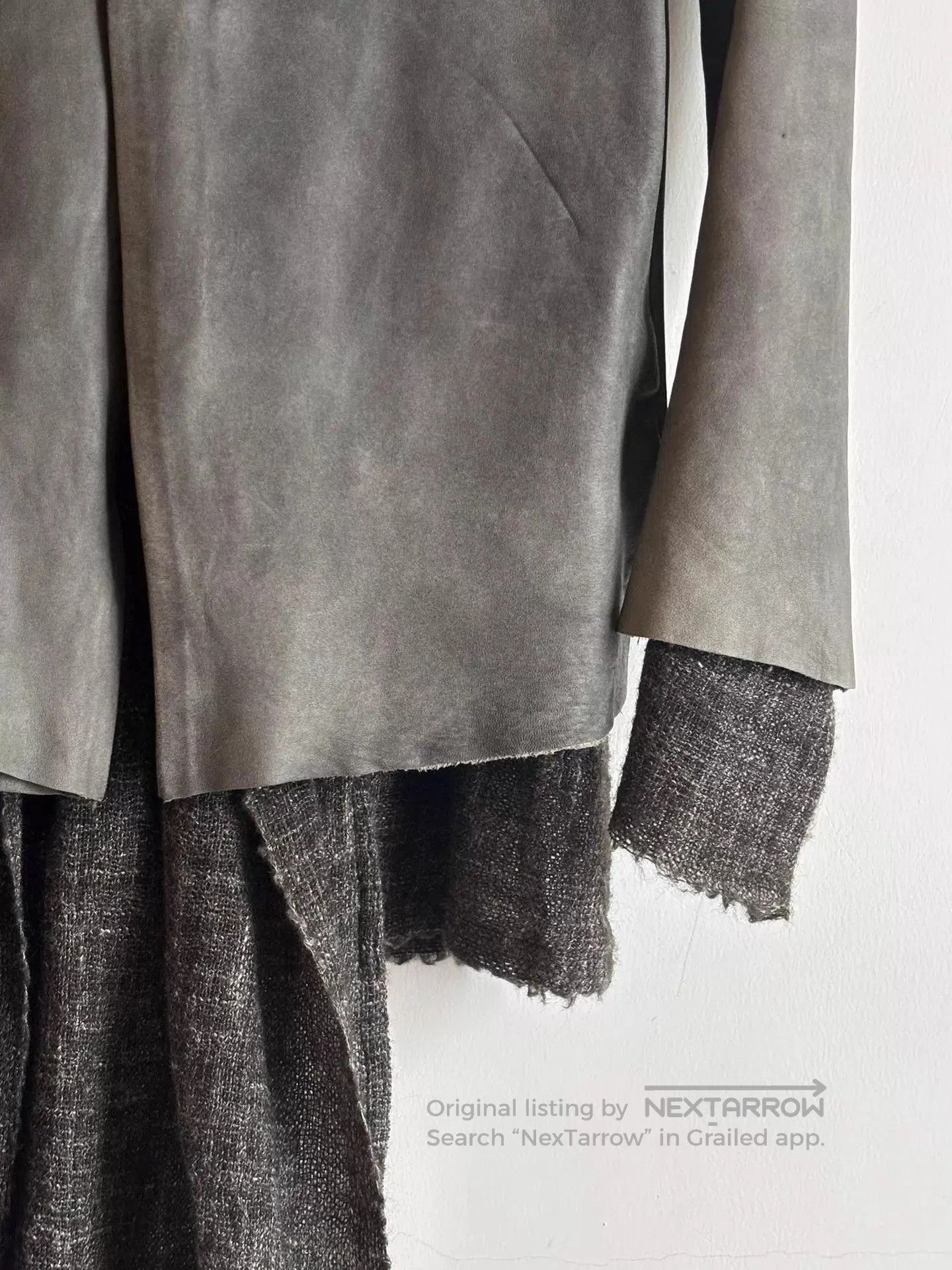 Isaac Sellam Experience Gray Light Jacket with Textured Collar XS. Size US XS / EU 42 / 0 - 8 Thumbnail