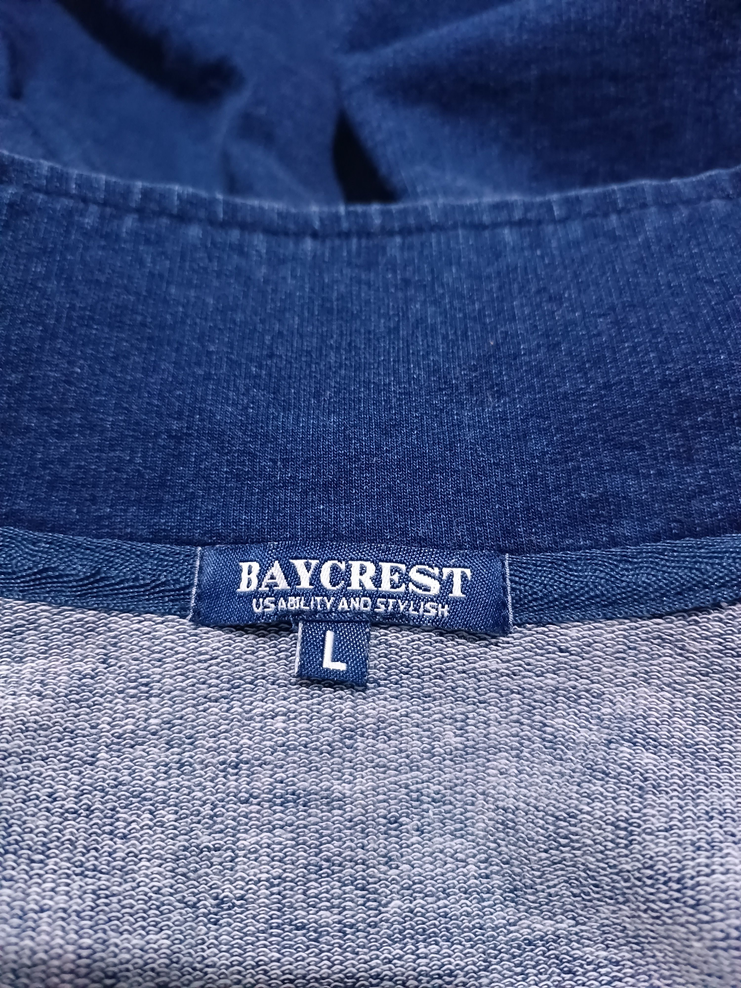 Japanese Brand Indigo Two Line Shoulder Jersey Cut Denim Track Jacket Size US L / EU 52-54 / 3 - 6 Thumbnail