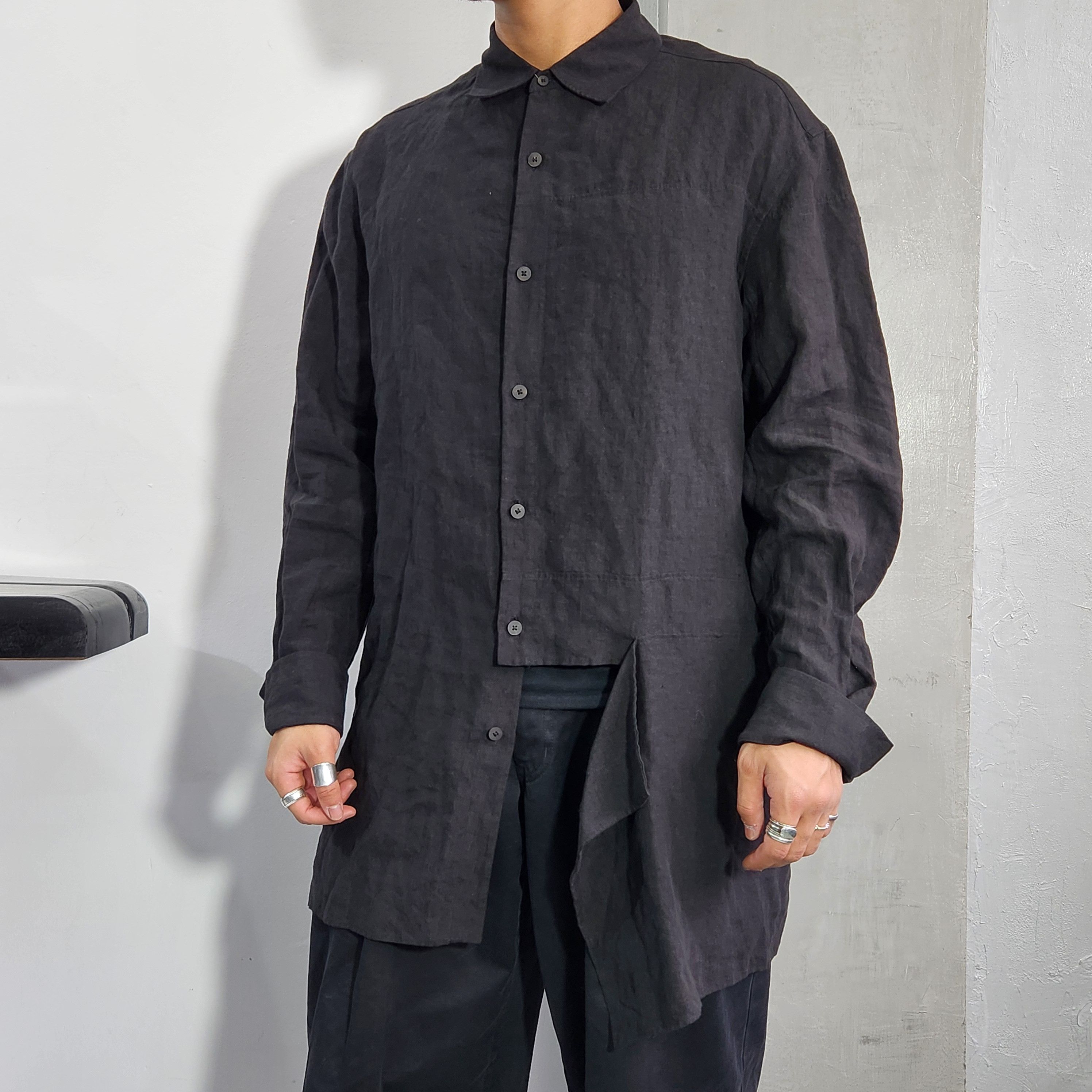 Ziggy Chen Ziggy Chen SS2022 Assemble patchworks cupro shirt Size US M / EU 48-50 / 2 - 2 Thumbnail