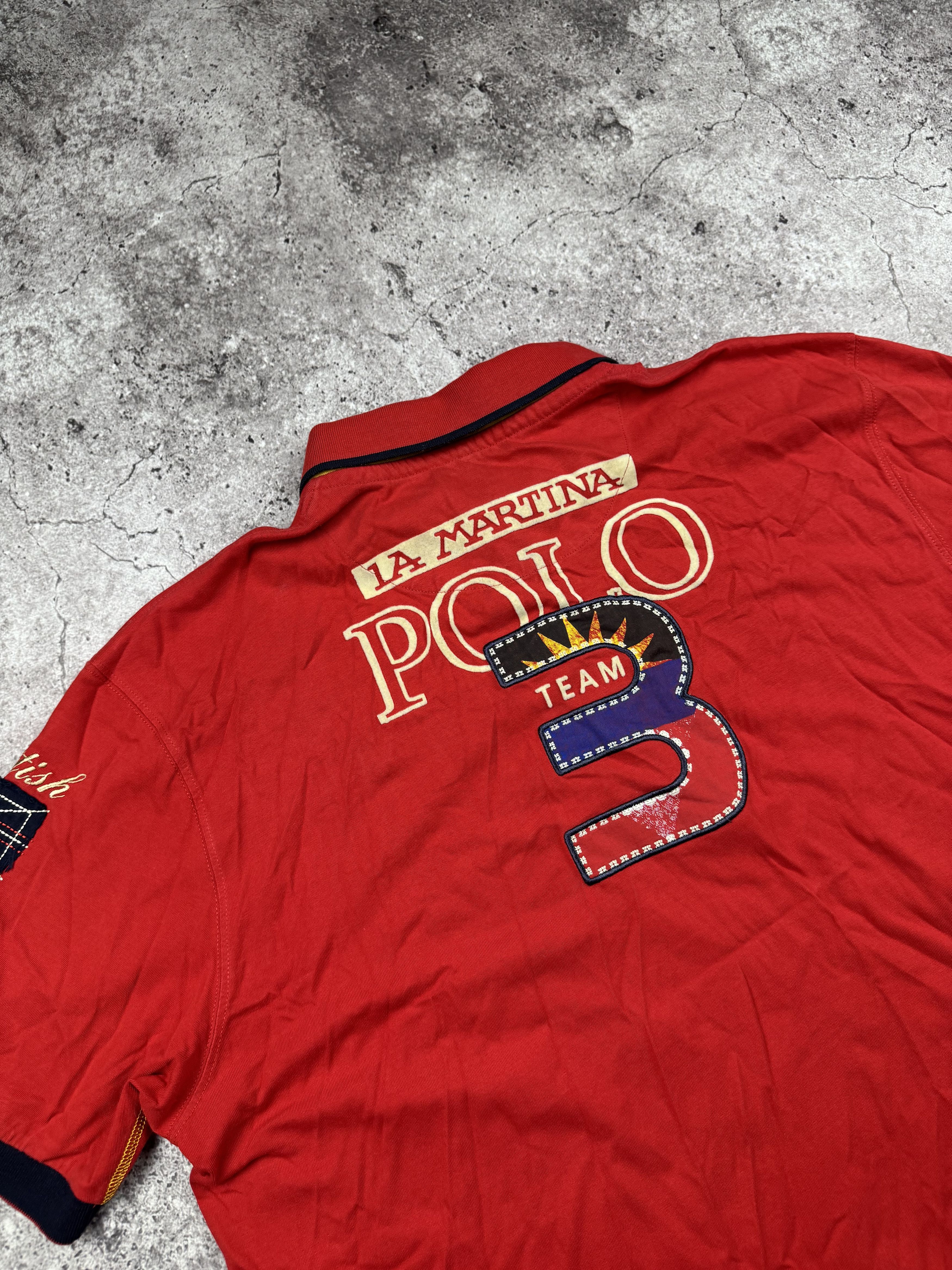 La Martina × Vintage Vintage Y2K La Martina Buenos Aires Polo Rugby Japan Tee Size US XL / EU 56 / 4 - 8 Thumbnail