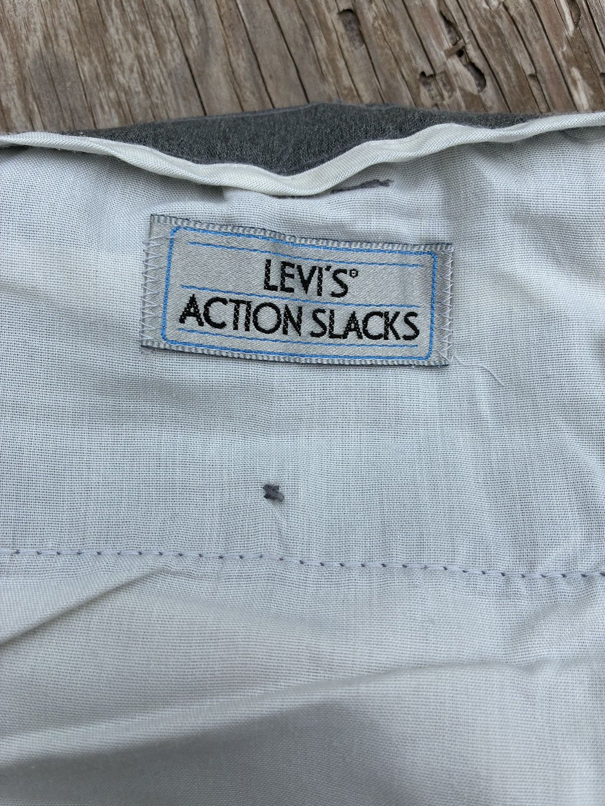 Levi's Vintage Levi’s Action Slacks Gray Trousers – Straight Leg Size US 40 / EU 56 - 3 Thumbnail