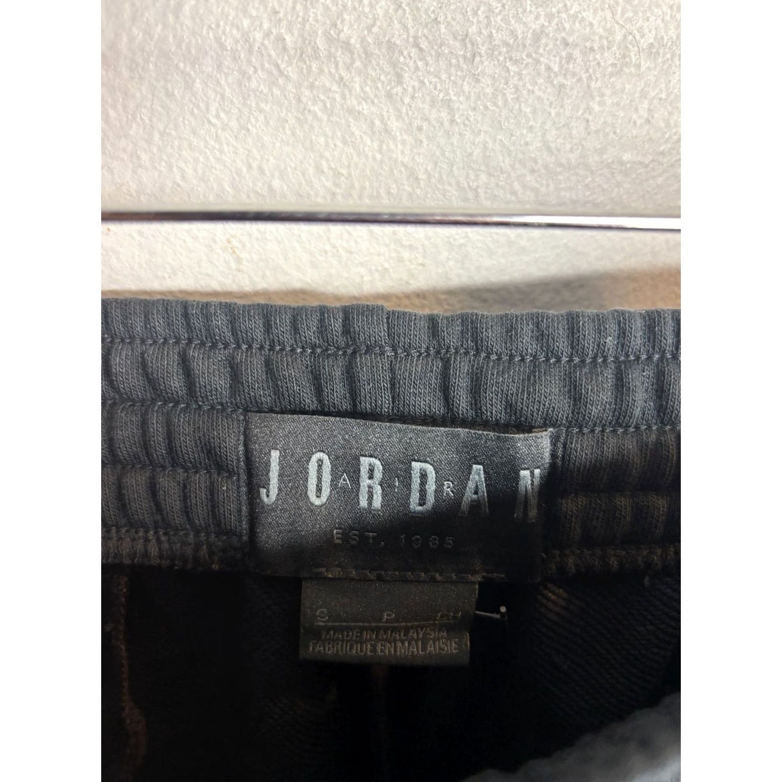 Nike Nike Jordan Jumpman Air Fleece Sweat Shorts AQ3115 010 Black White Mens S Size US 29 - 3 Thumbnail