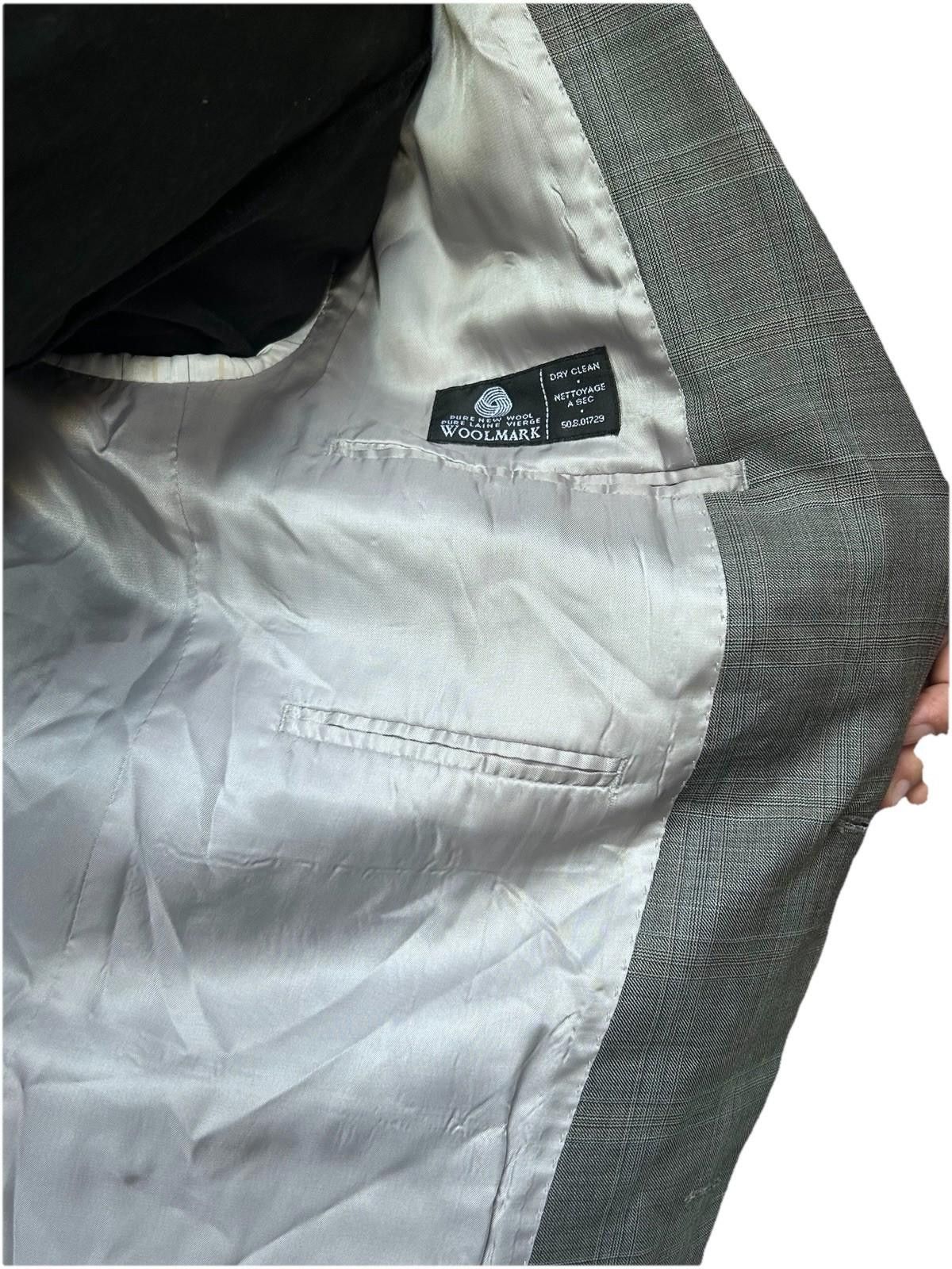 Michael Kors Michael Kors 40R Men Blazer Gray Plaid Woolmark 2 Button Size 38R - 4 Thumbnail