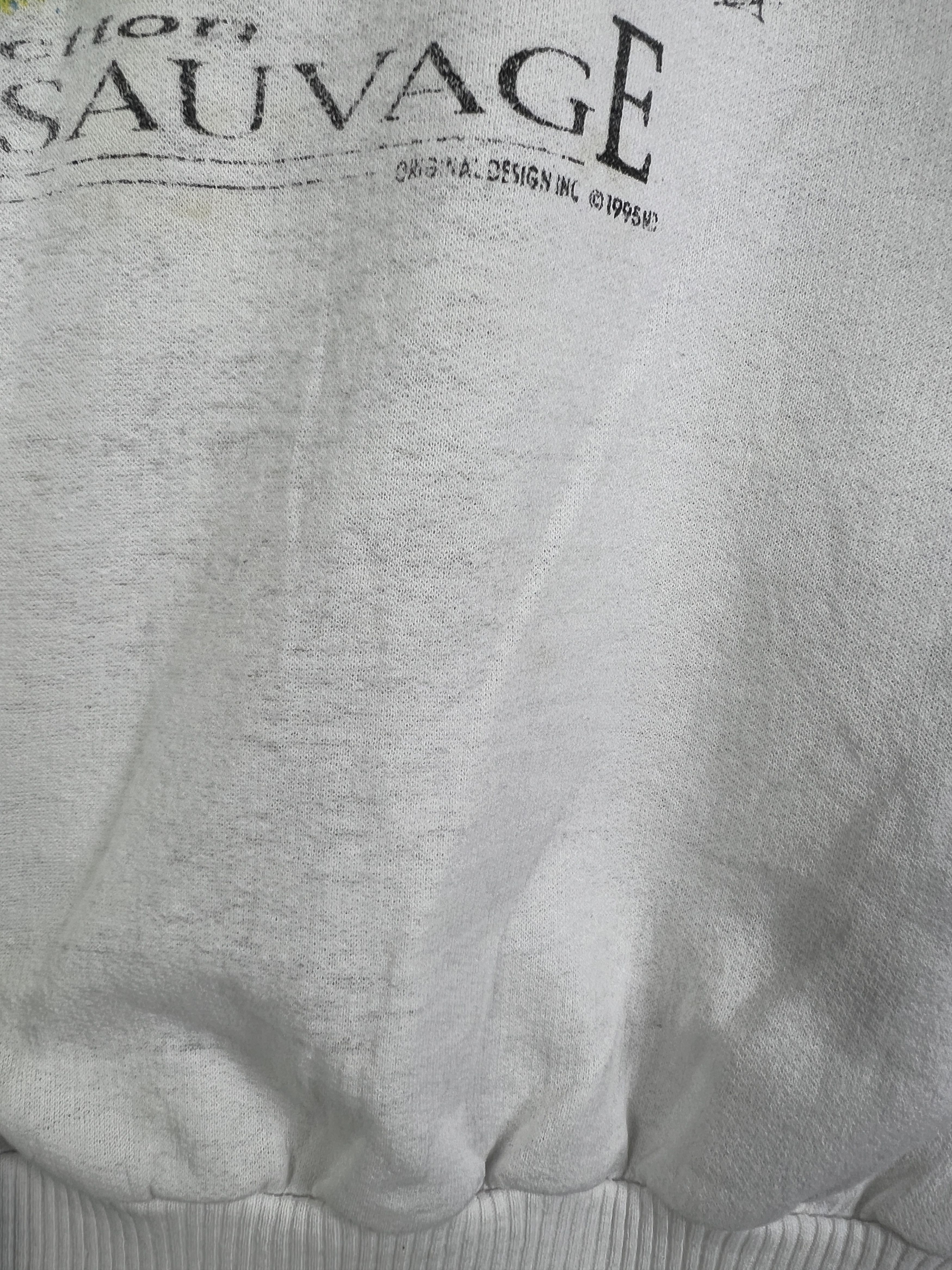 Vintage No.4546 Vintage 90s Nature Sauvage Art Sweatshirt (L) Size US L / EU 52-54 / 3 - 7 Thumbnail