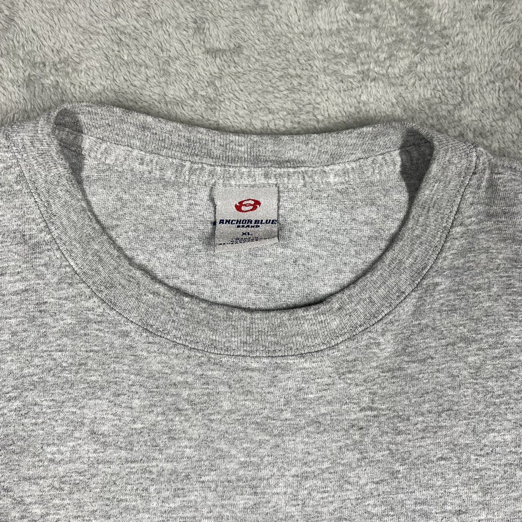 Anchor Blue VINTAGE Anchor Blue Men's T-Shirt Gray Short Sleeve Crew Neck L Size US L / EU 52-54 / 3 - 6 Thumbnail