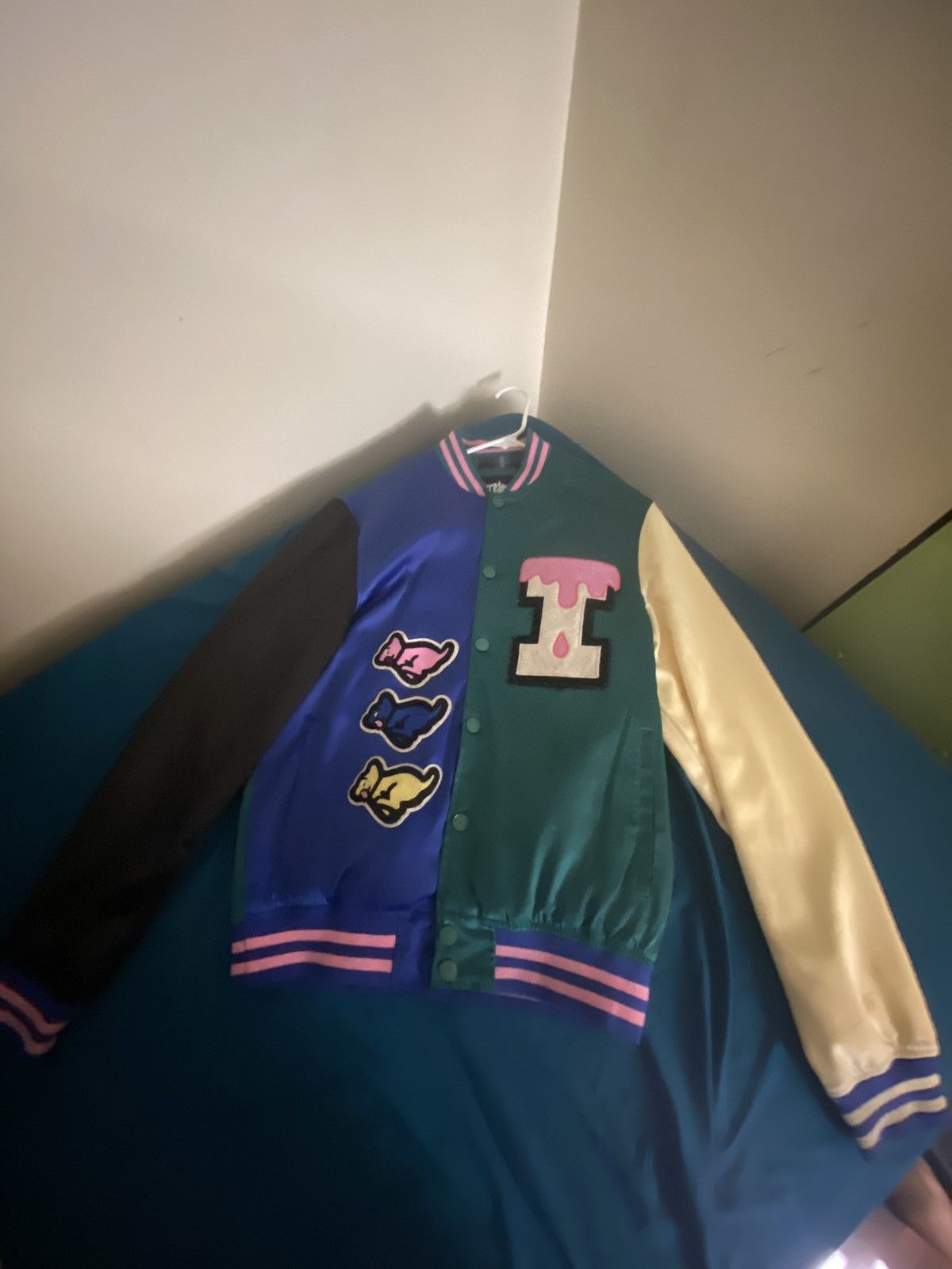 BBC Ice cream TRIPLETS VARSITY JACKET