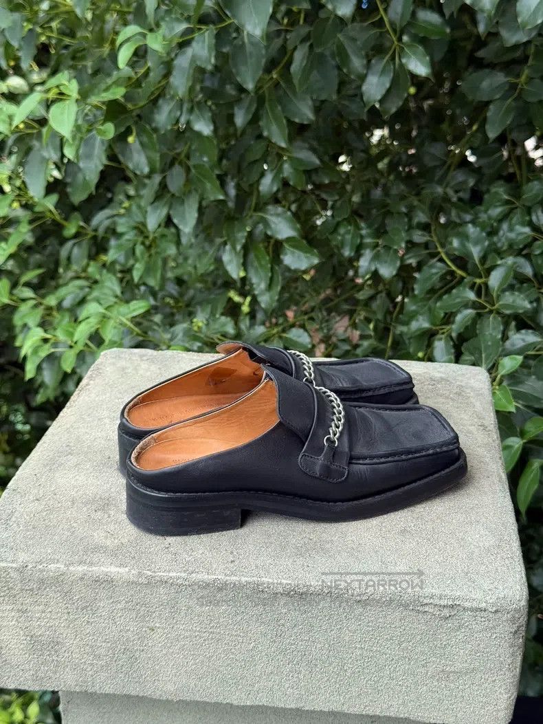 Martine Rose Martine Rose size 36 Metal chain leather shoes slippers Size US 5 / EU 37 - 1 Thumbnail