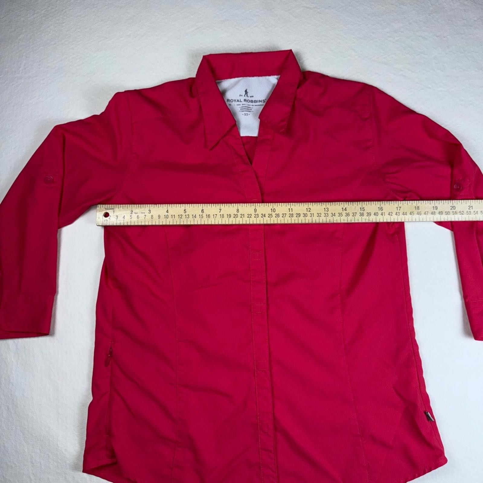 Royal Robbins Royal Robbins Womens Pink Roll Sleeve Hiking Travel Shirt XS Size XS / US 0-2 / IT 36-38 - 7 Thumbnail