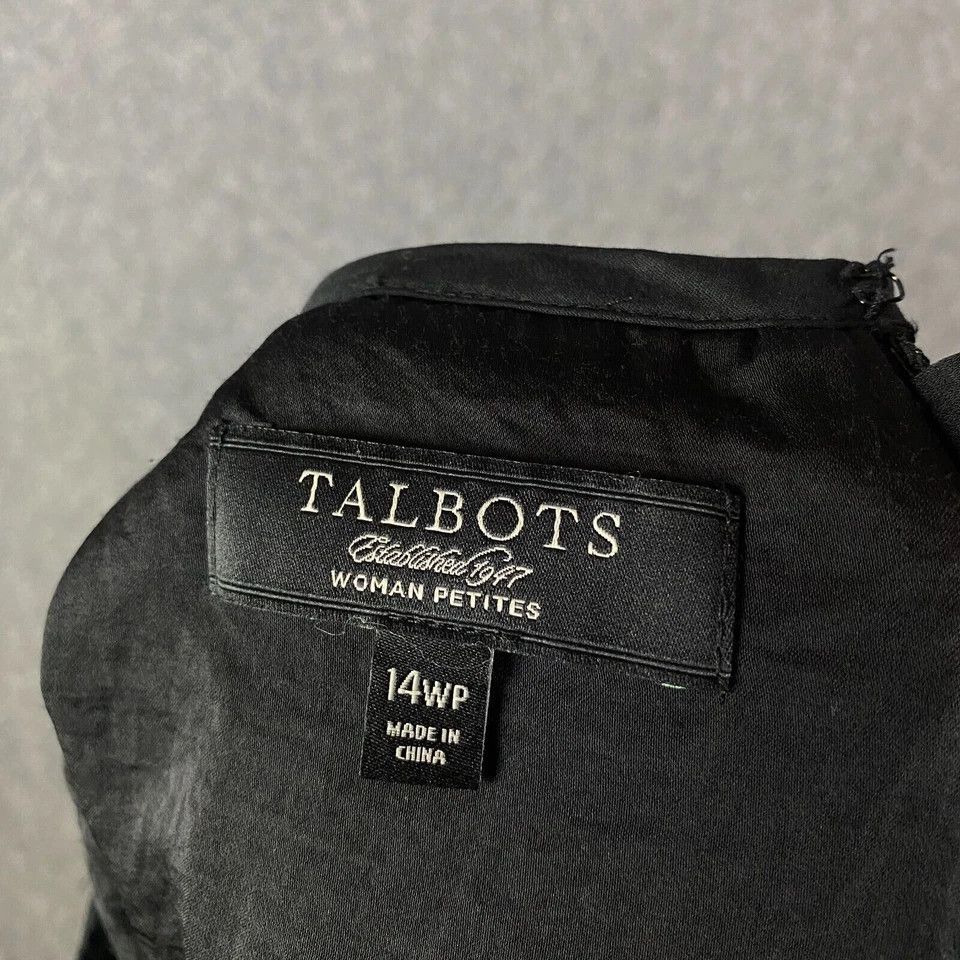Talbots Talbots Skirt Women's Size 14WP Petite Striped Black Cotton Size 36" / US 14 / IT 50 - 5 Thumbnail