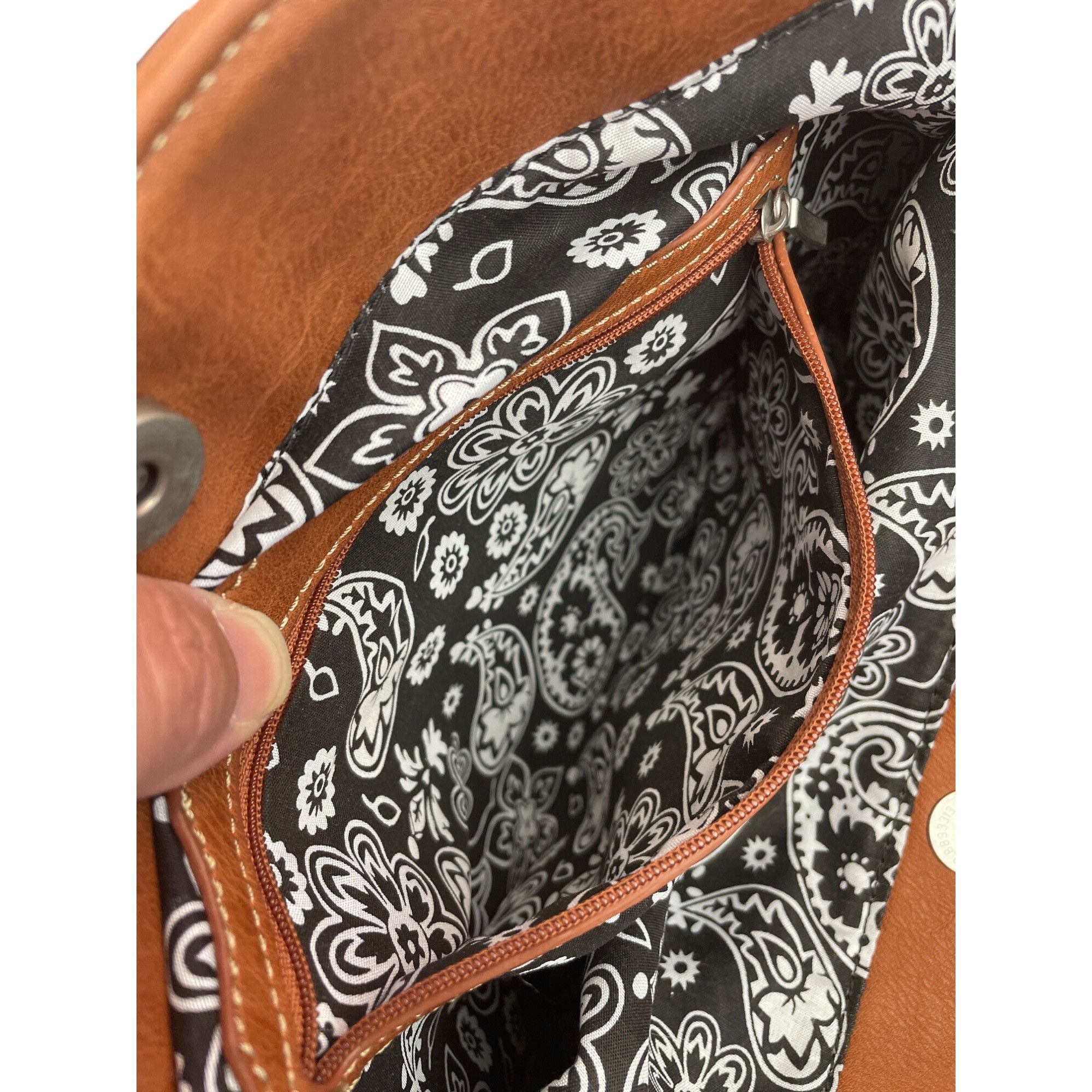 Other Bandana By American West Large Brown Leather Tote Bag SKU 89 Size ONE SIZE - 18 Thumbnail