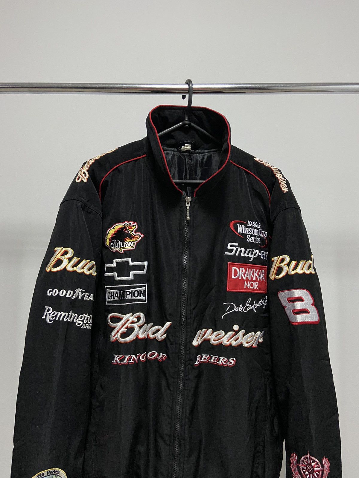 Budweiser × Vintage Budweiser Bud Racing Jacket Vintage Big Logo nascar Size US XXL / EU 58 / 5 - 3 Thumbnail