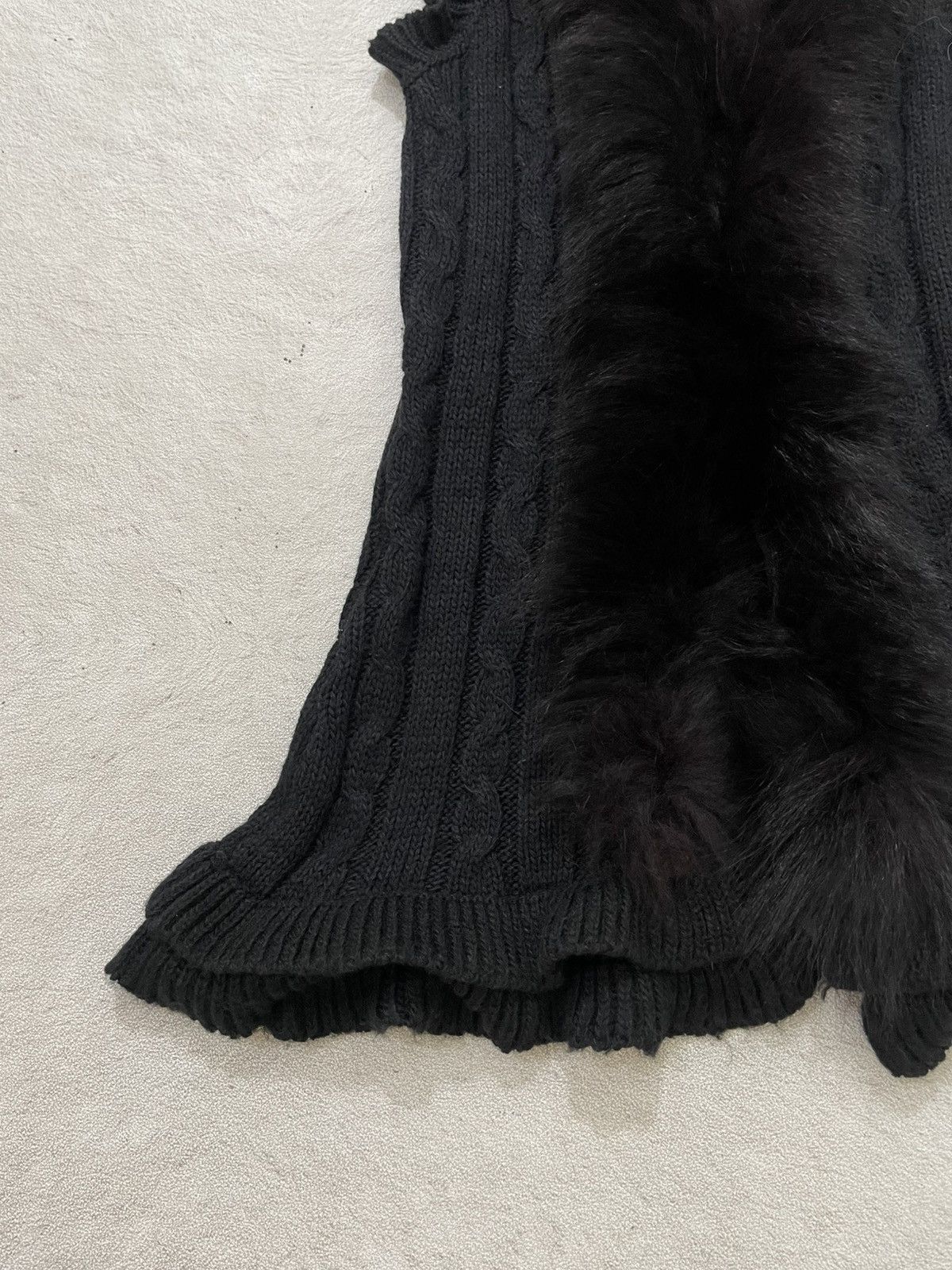 14th Addiction 2000s GOA Knit Fur Trim Vest Grunge Poem Opium Y2K ifsix Size S / US 4 / IT 40 - 4 Thumbnail