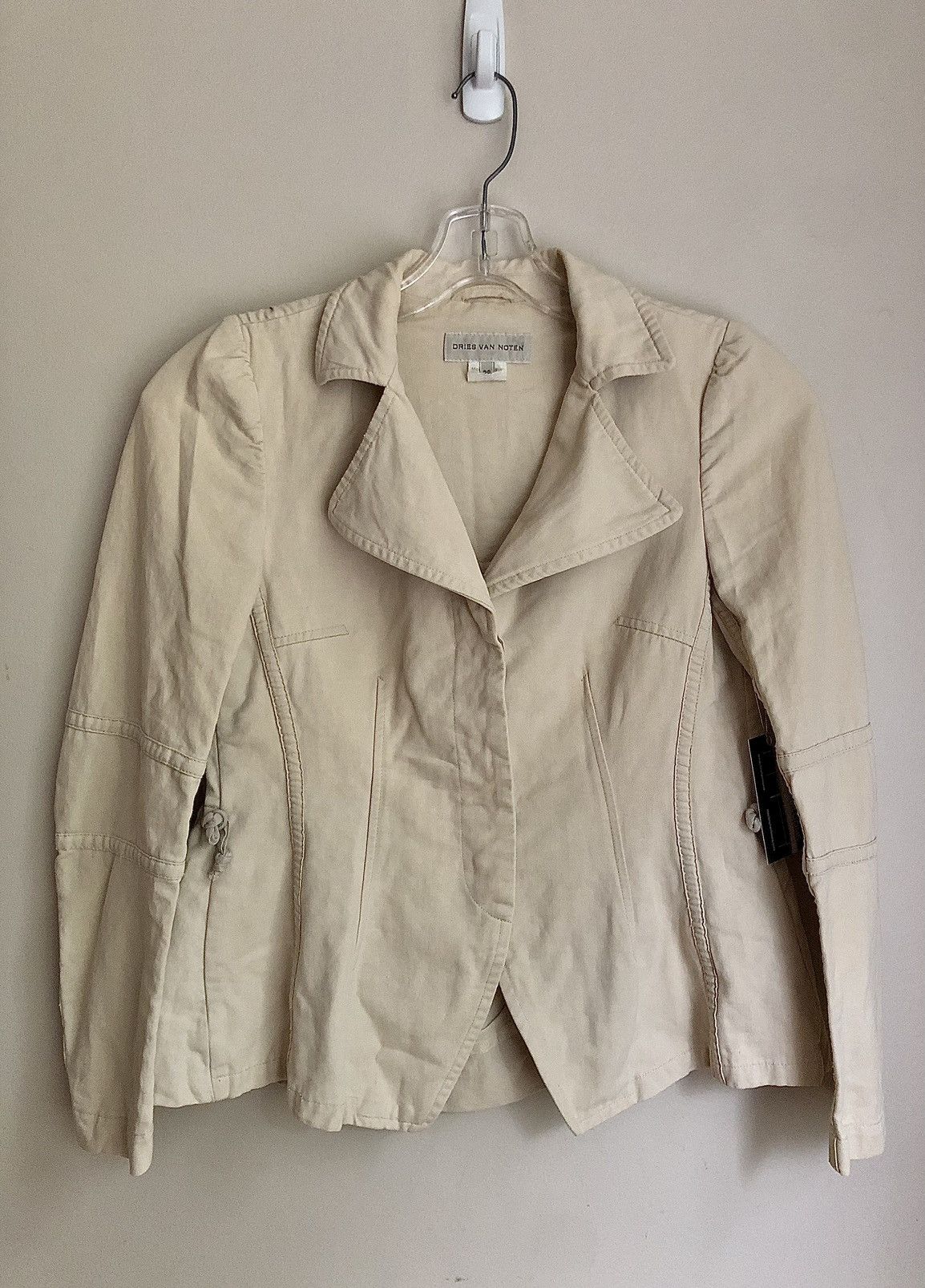Dries Van Noten Dries Van Noten Vintage Khaki Pleated Safari Jacket Size XS / US 0-2 / IT 36-38 - 9 Thumbnail
